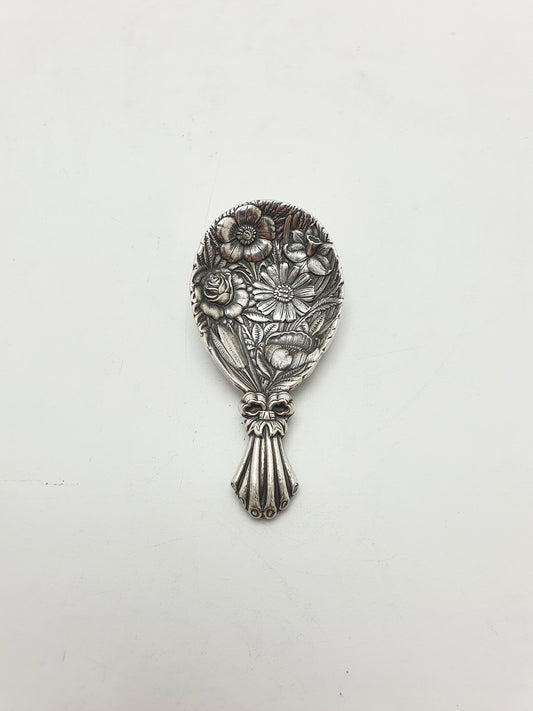 Unusual Gianmaria Buccellati Italian Sterling Silver Floral Caddy Spoon – circa 1960