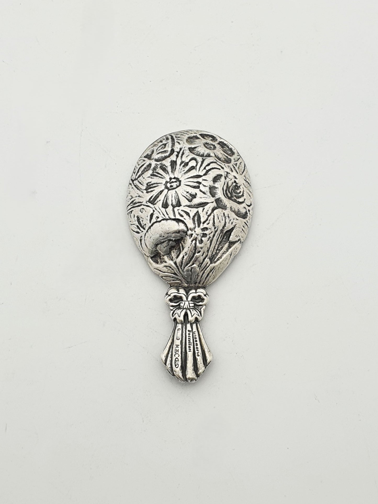 Unusual Gianmaria Buccellati Italian Sterling Silver Floral Caddy Spoon – circa 1960