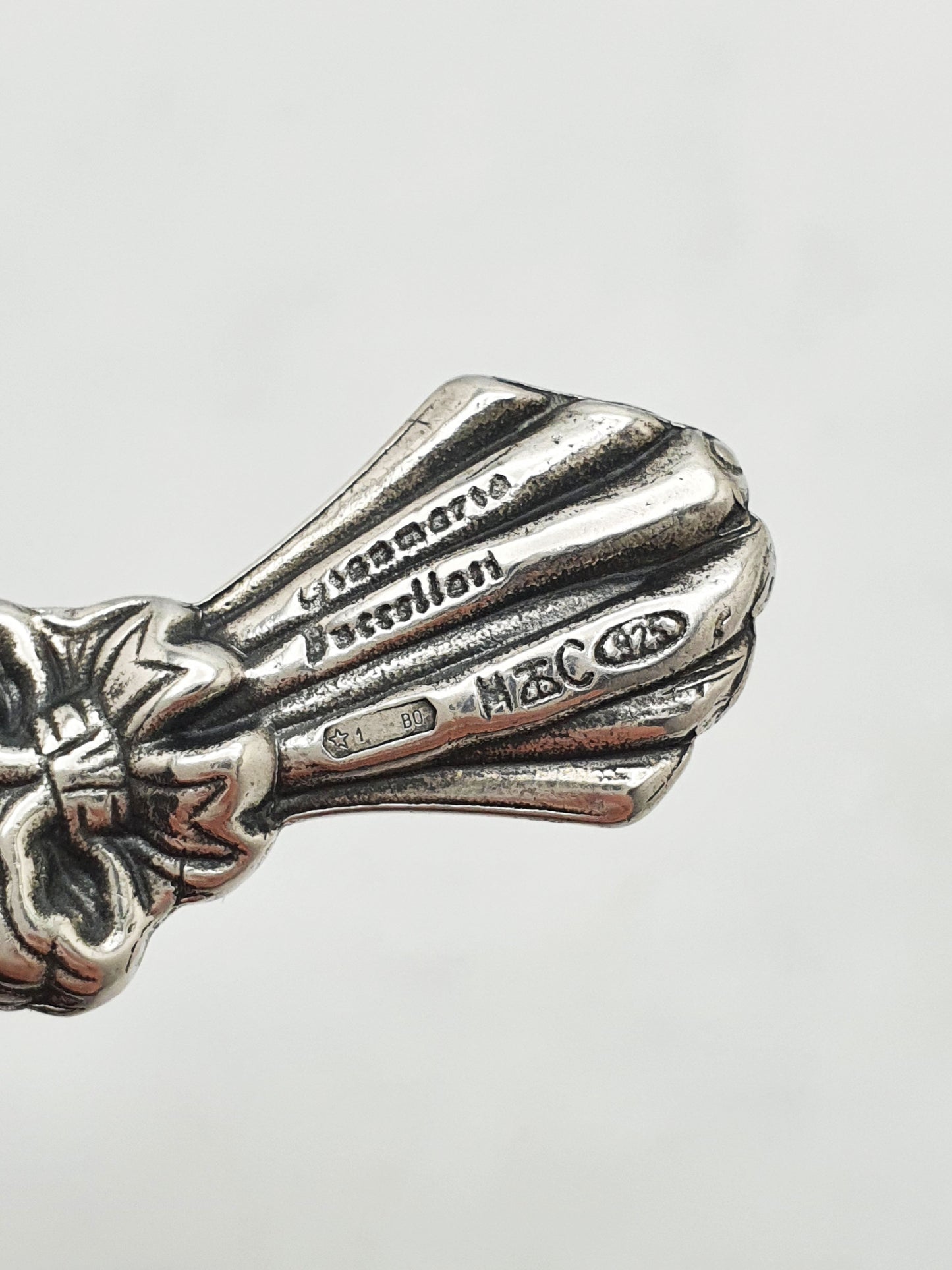 Unusual Gianmaria Buccellati Italian Sterling Silver Floral Caddy Spoon – circa 1960