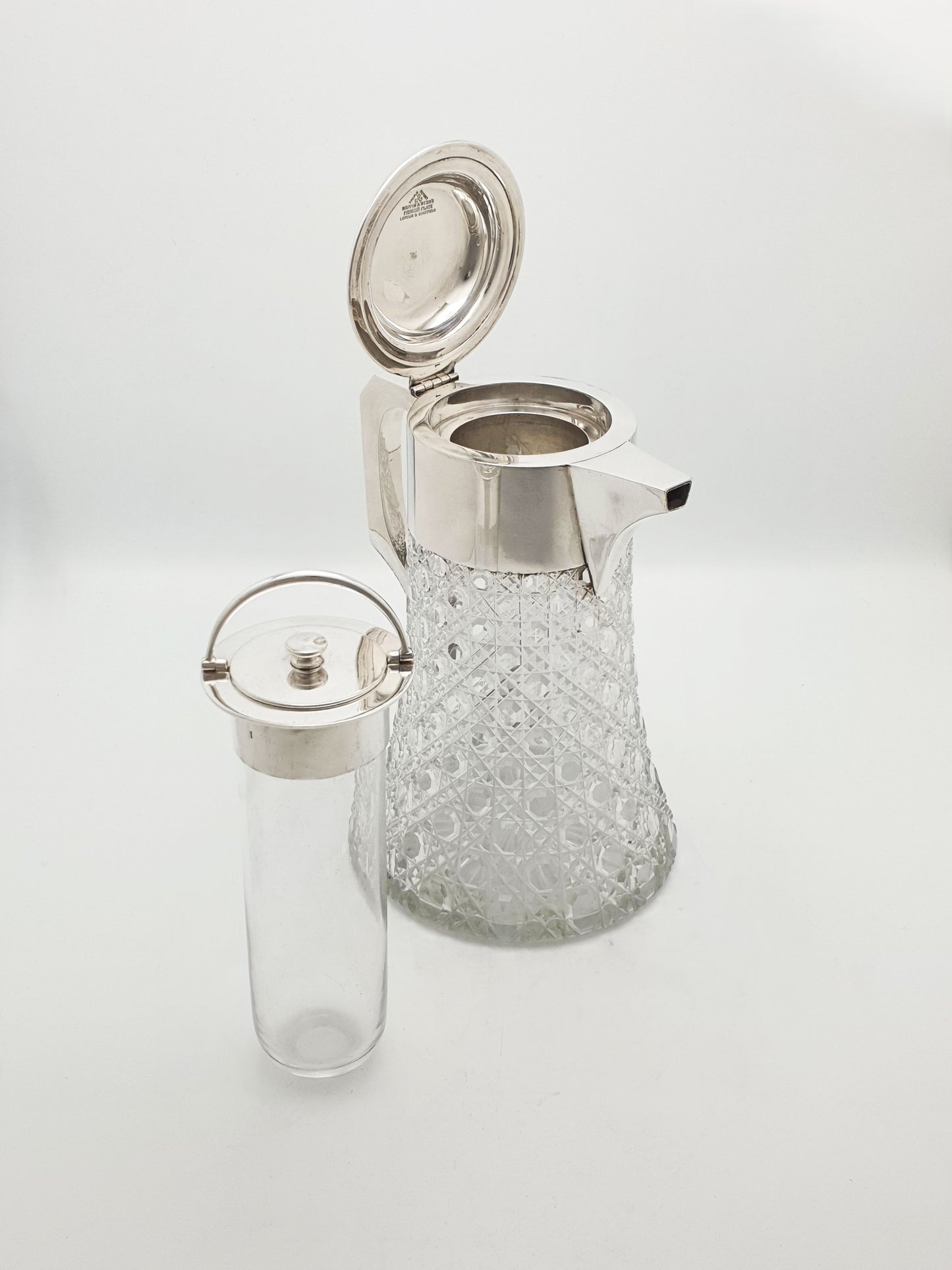Fabulous Antique Mappin & Webb Lemonade Jug with Ice Tube – circa 1880