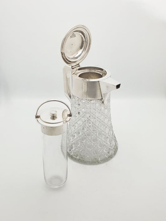 Fabulous Antique Mappin & Webb Lemonade Jug with Ice Tube – circa 1880