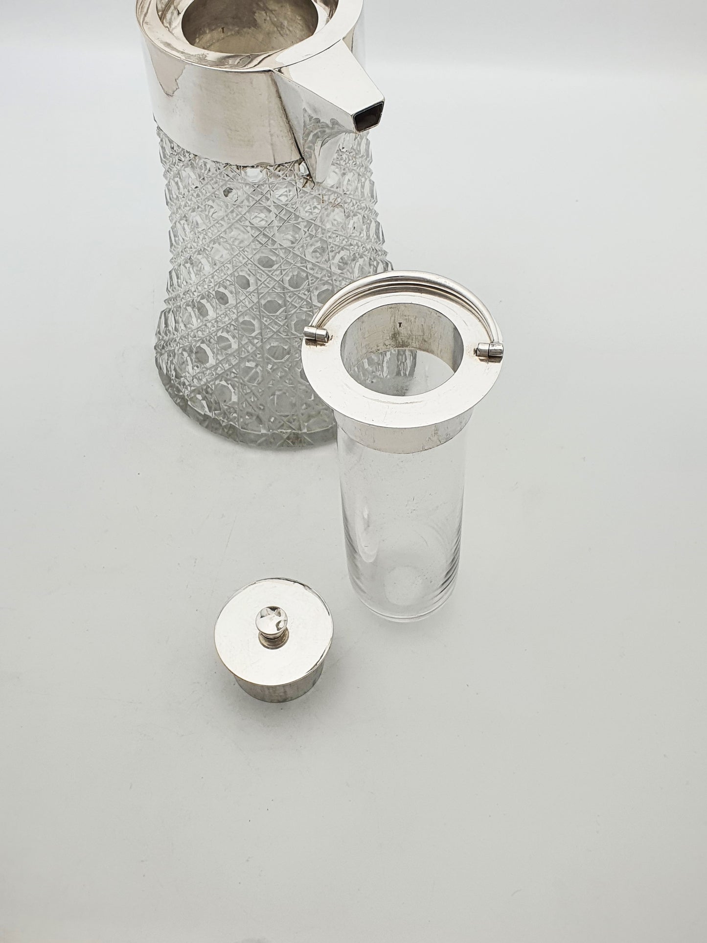 Fabulous Antique Mappin & Webb Lemonade Jug with Ice Tube – circa 1880