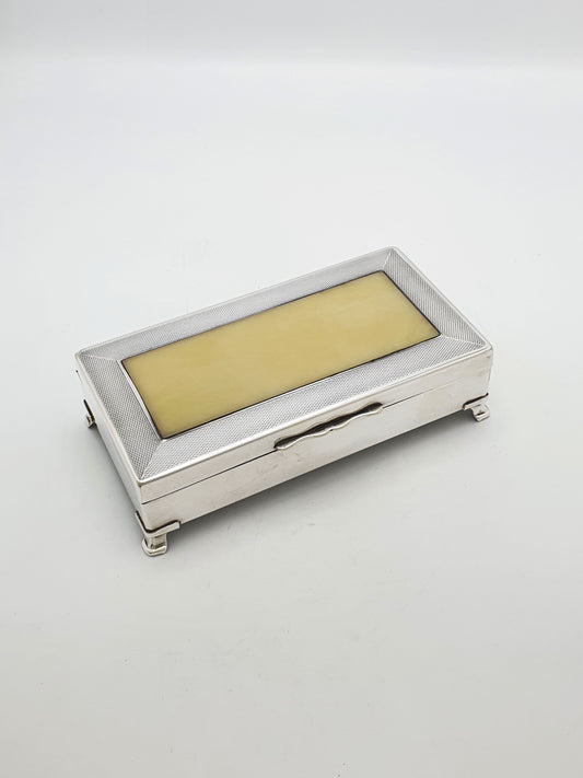 Vintage Silver Plate and Bakelite Trinket Box – circa 1960