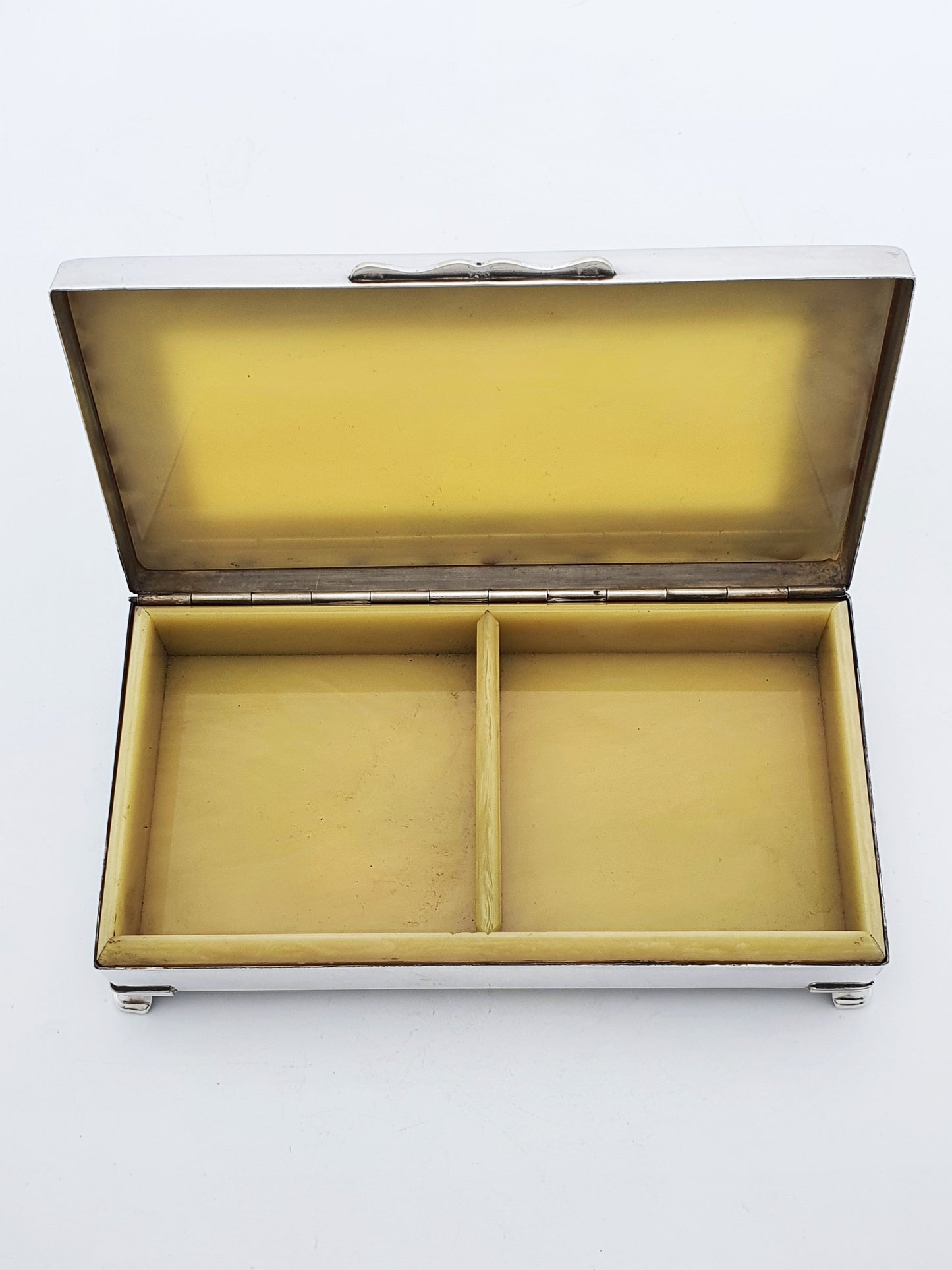 Vintage Silver Plate and Bakelite Trinket Box – circa 1960
