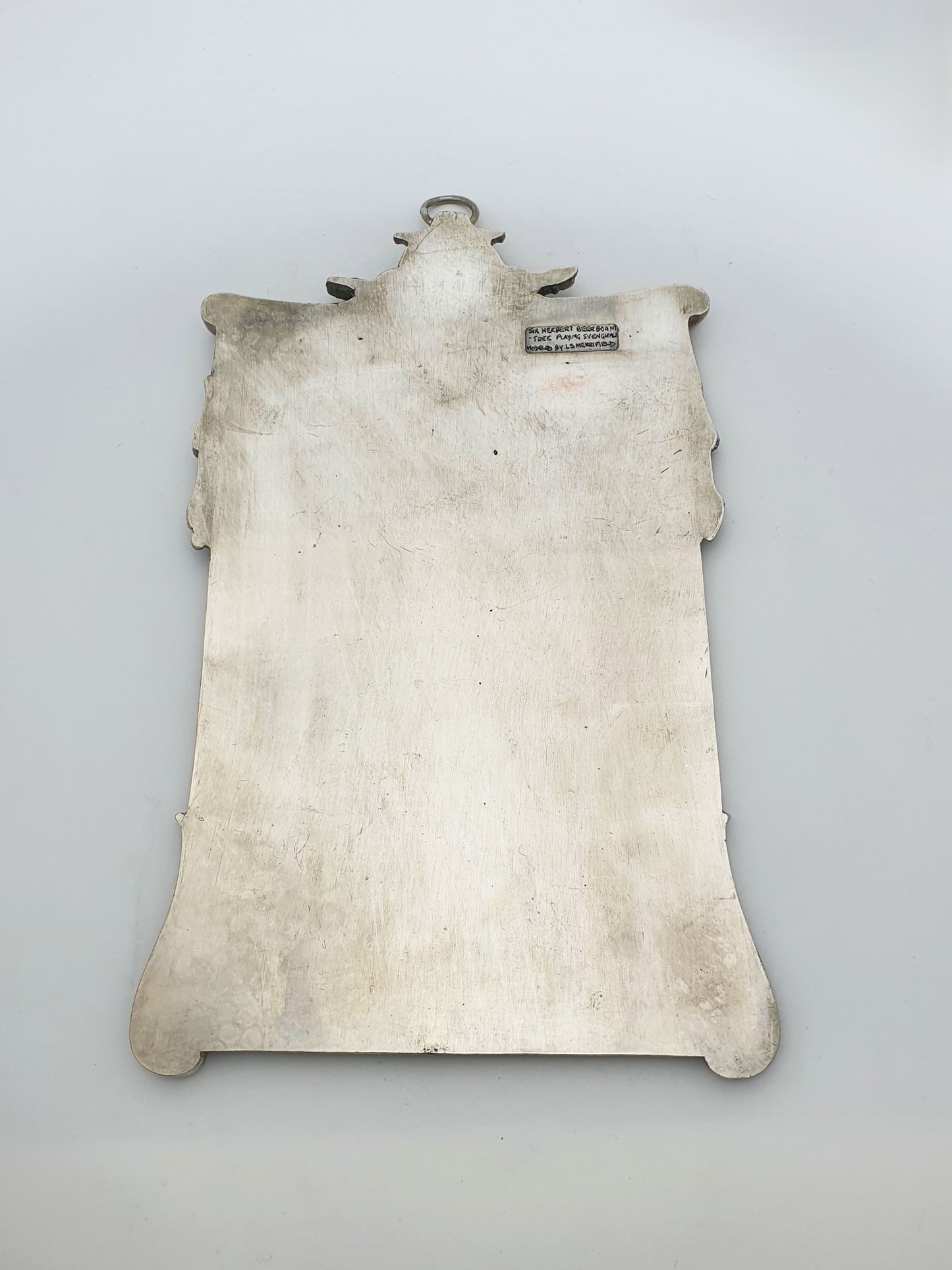 Victorian Silver-Plated Sir Herbert Beerbohm Tree Wall Plaque – circa 1890