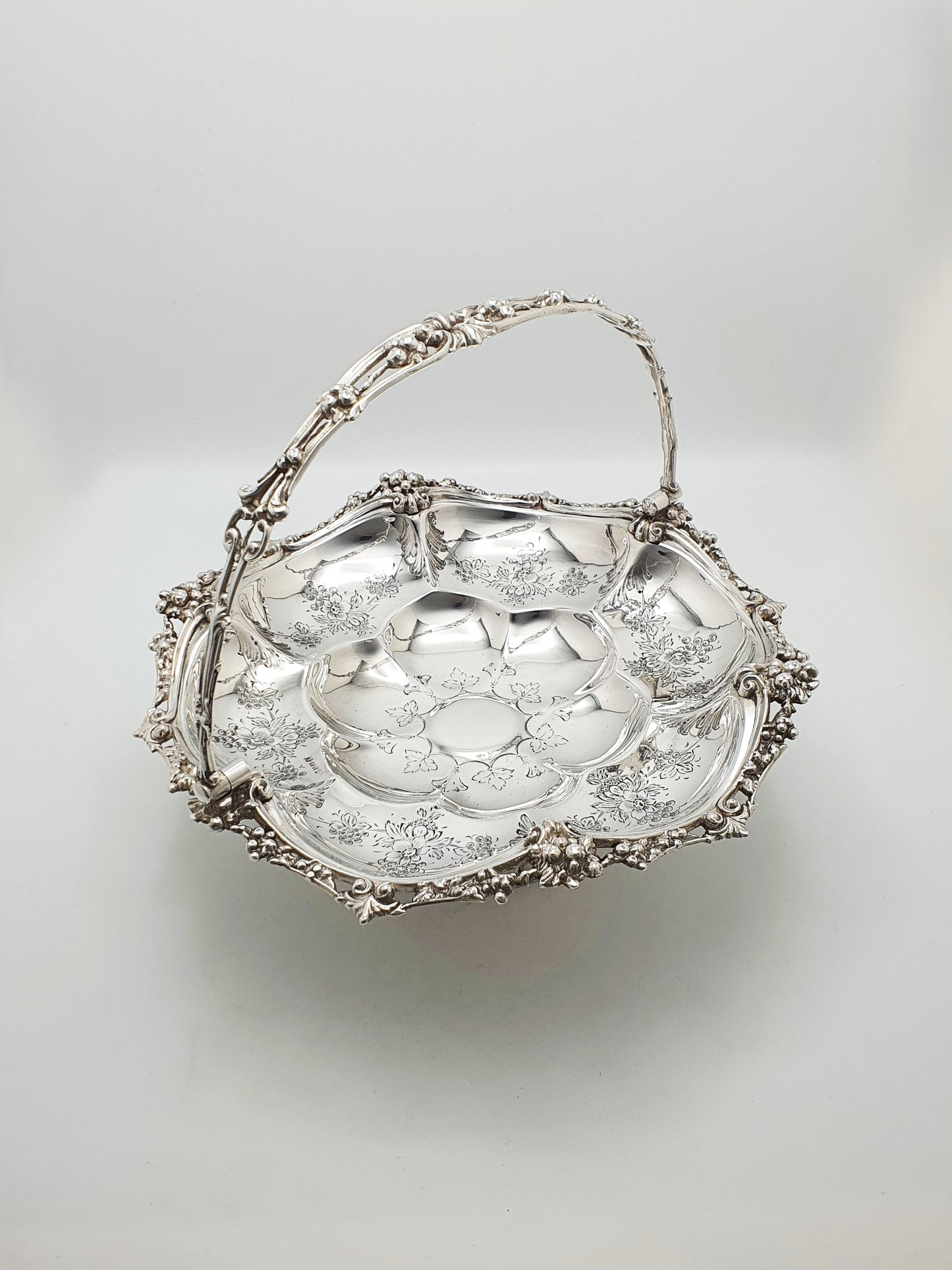 Fabulous Antique Victorian Silver Plated Basket - circa 1870