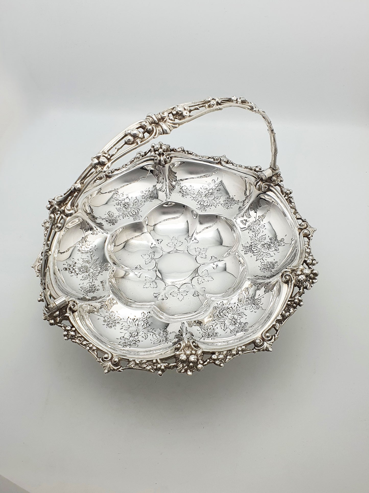 Fabulous Antique Victorian Silver Plated Basket - circa 1870