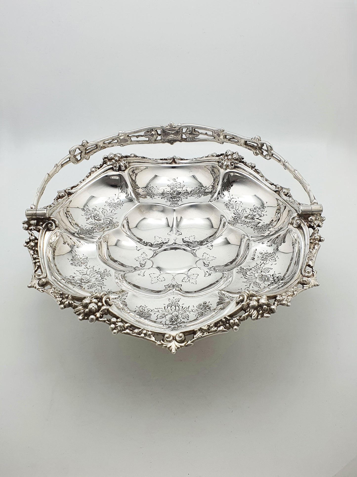 Fabulous Antique Victorian Silver Plated Basket - circa 1870
