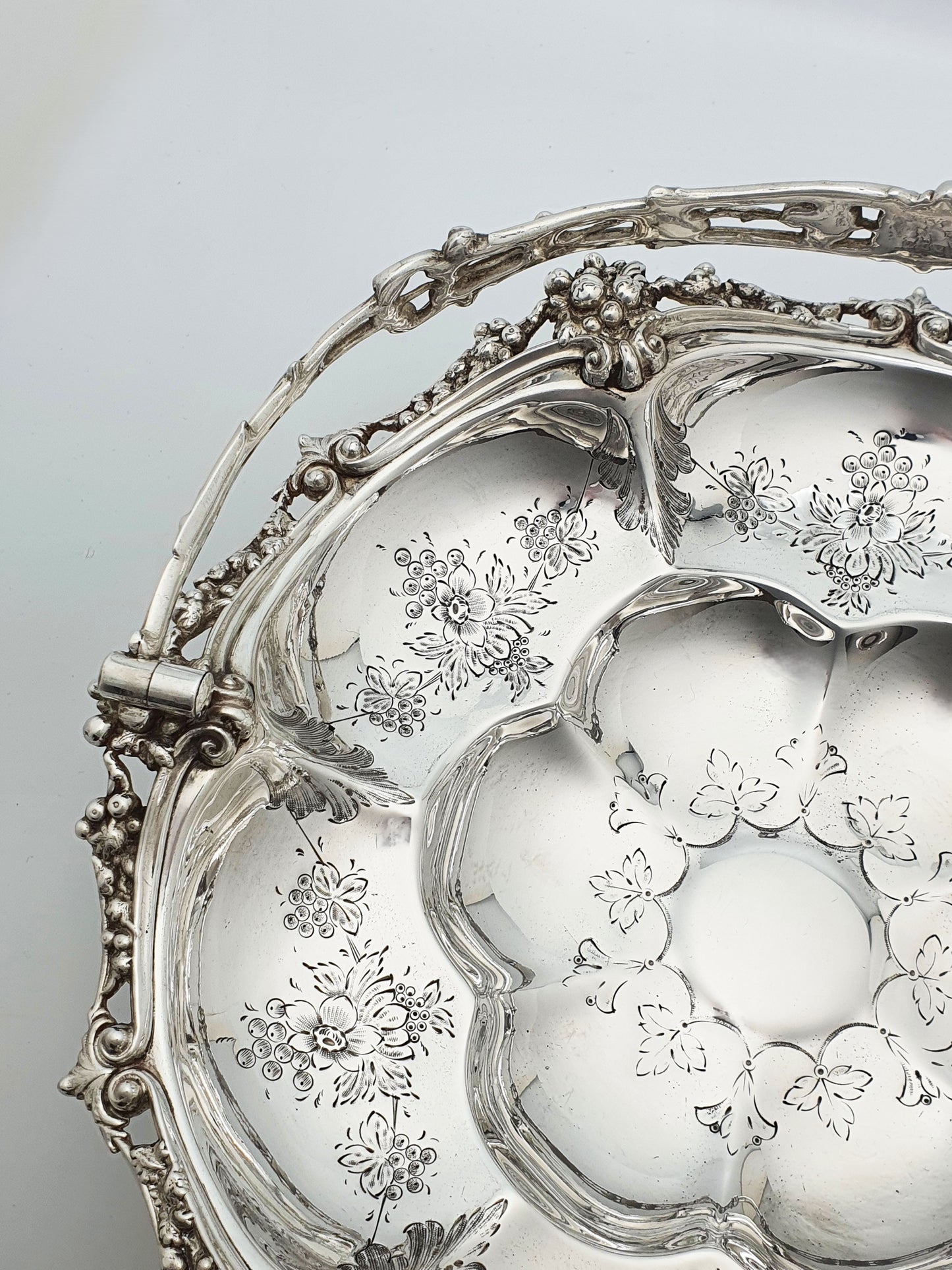 Fabulous Antique Victorian Silver Plated Basket - circa 1870