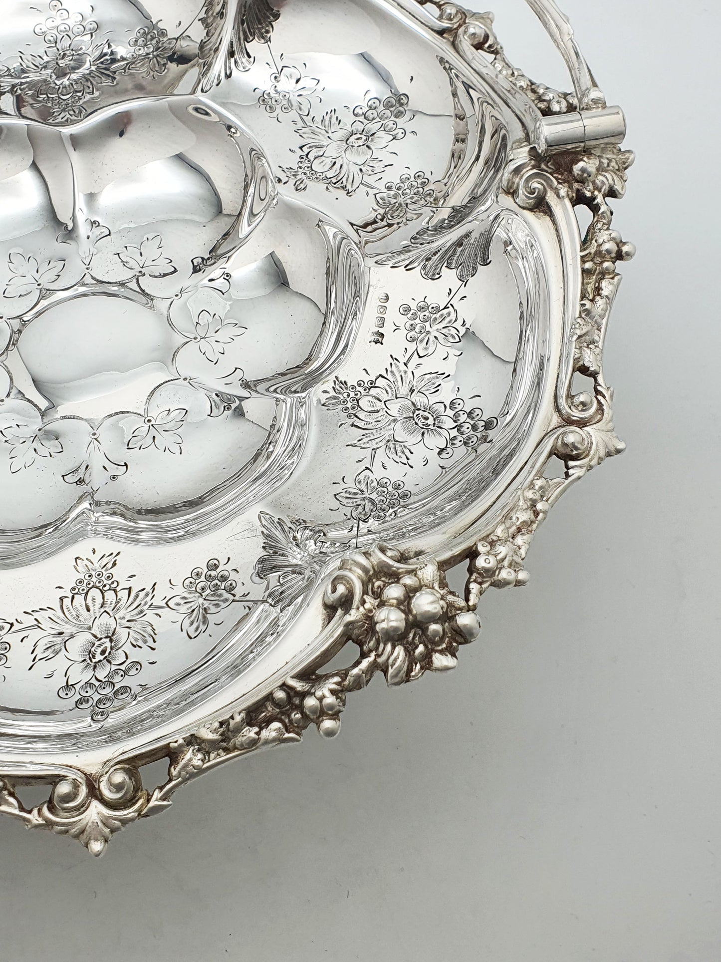 Fabulous Antique Victorian Silver Plated Basket - circa 1870