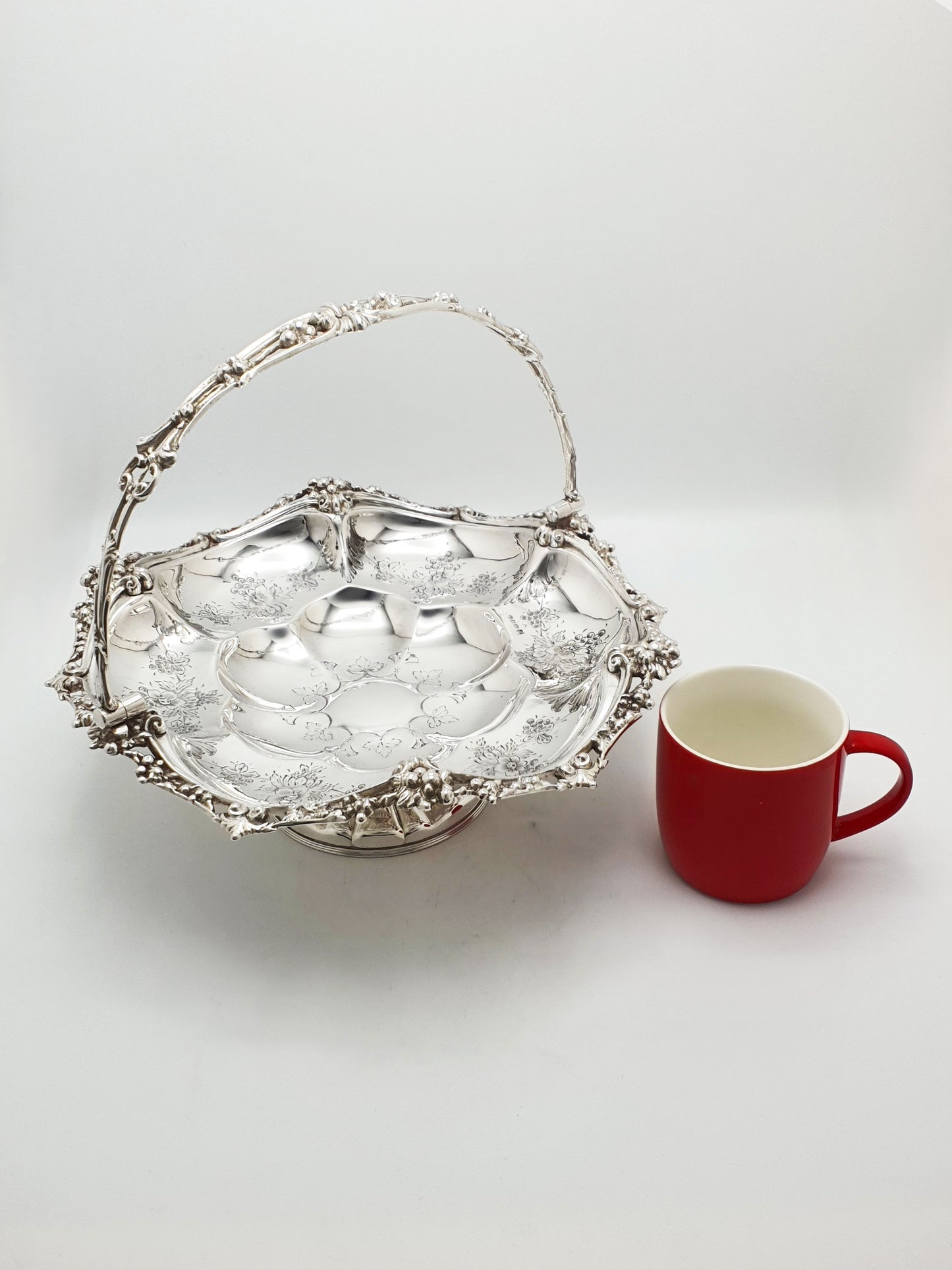 Fabulous Antique Victorian Silver Plated Basket - circa 1870