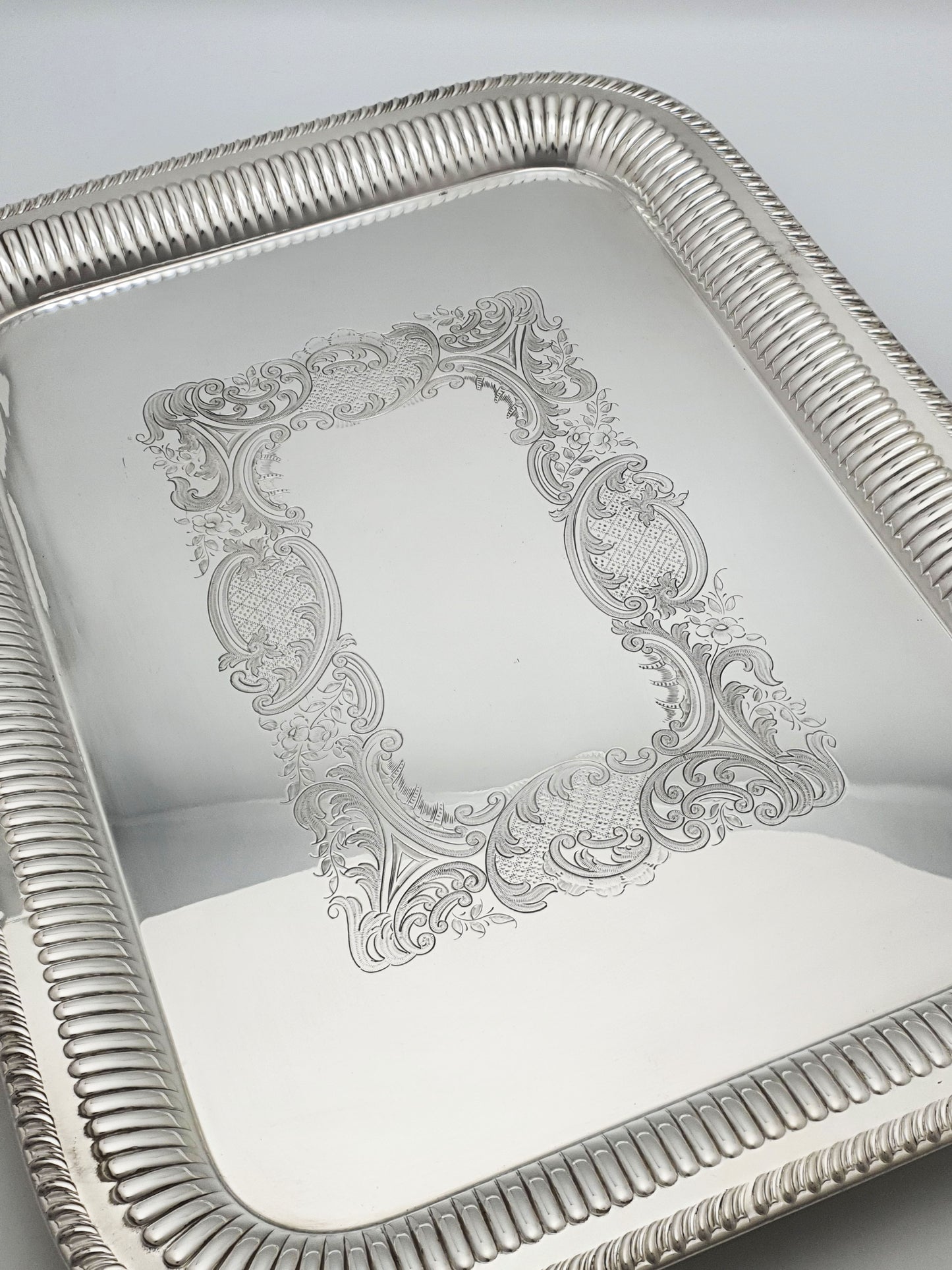 Fantastic Antique Victorian Silver-Plated Drinks Tray - circa 1890