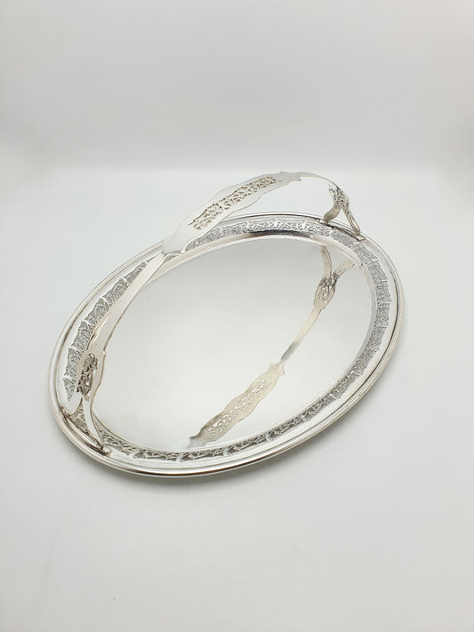 Lovely Antique Edwardian Silver Plated Drinks Tray - circa 1905