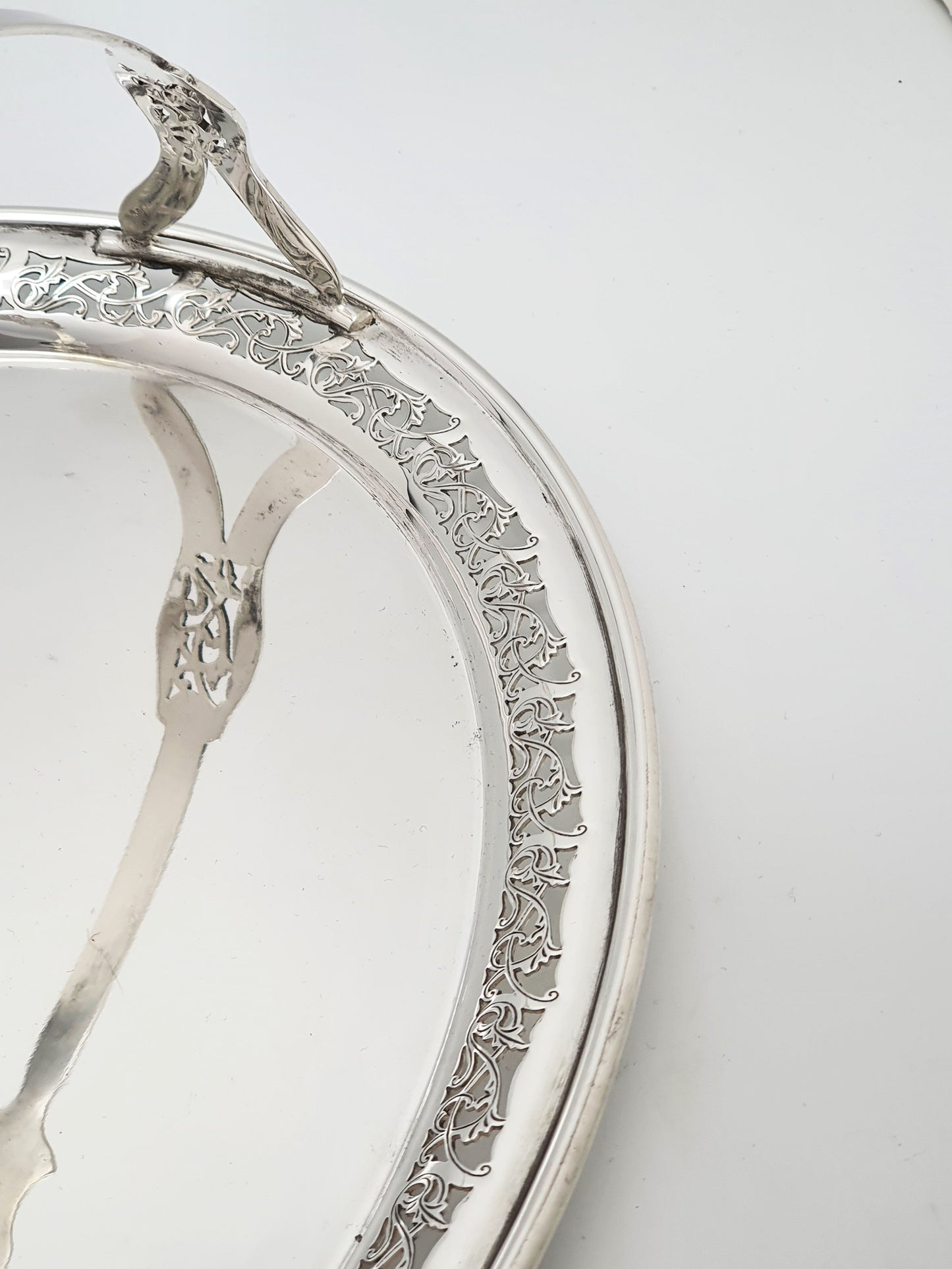 Lovely Antique Edwardian Silver Plated Drinks Tray - circa 1905