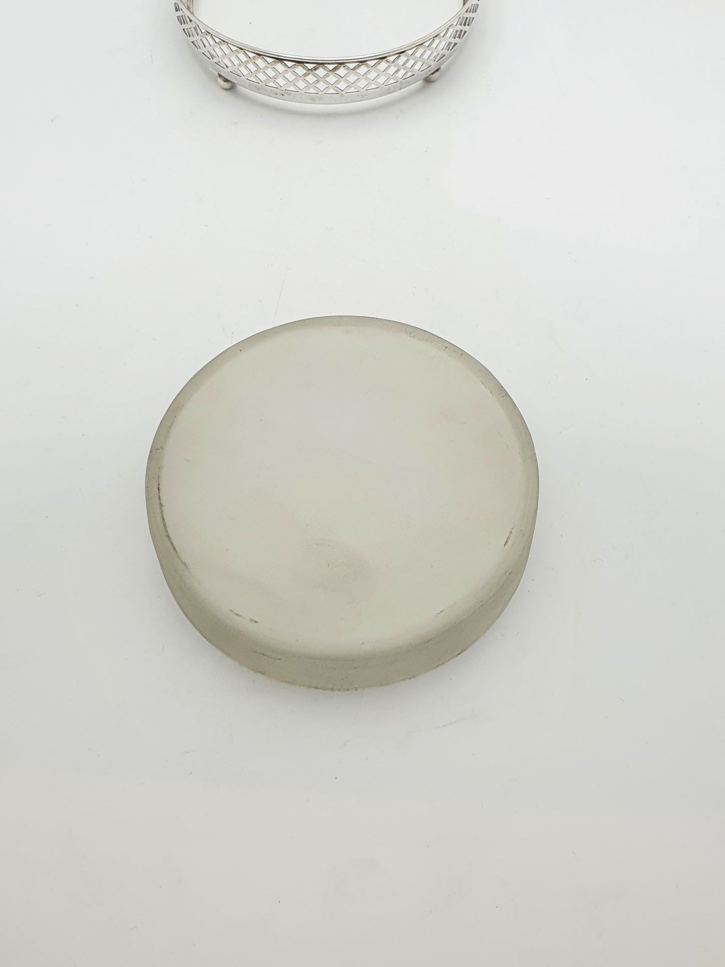 Lovely American Sterling Silver Pierced Butter Dish with Glass Liner – circa 1920