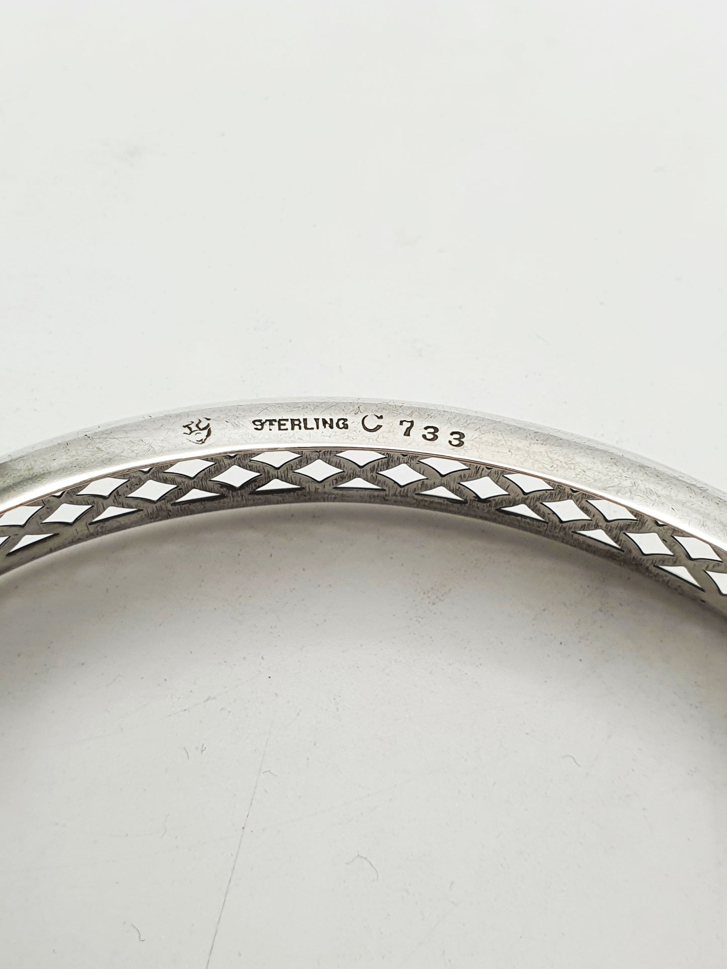 Lovely American Sterling Silver Pierced Butter Dish with Glass Liner – circa 1920