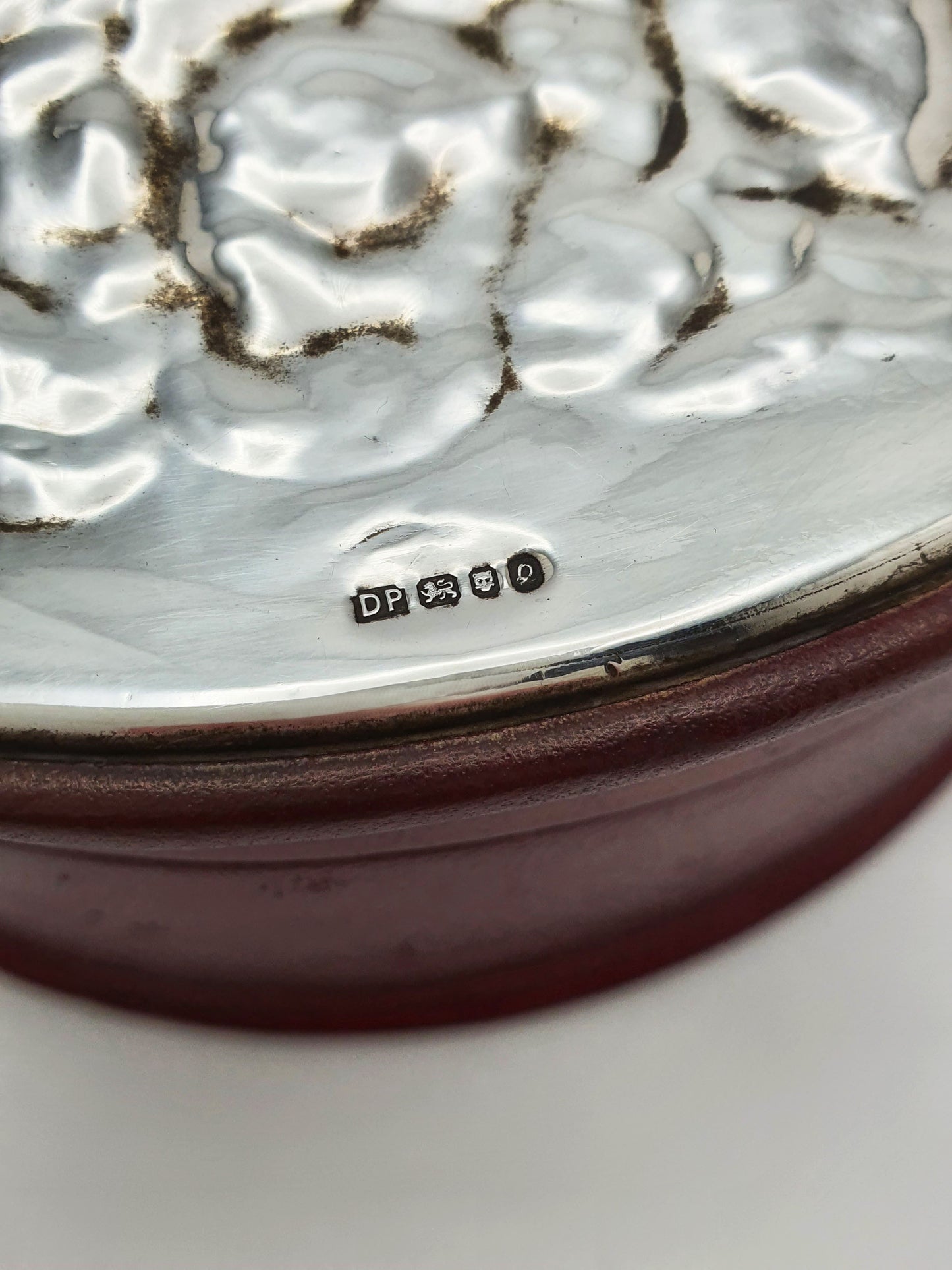 Wonderful Vintage Sterling Silver and Leather Jewellery Box – London, 1990