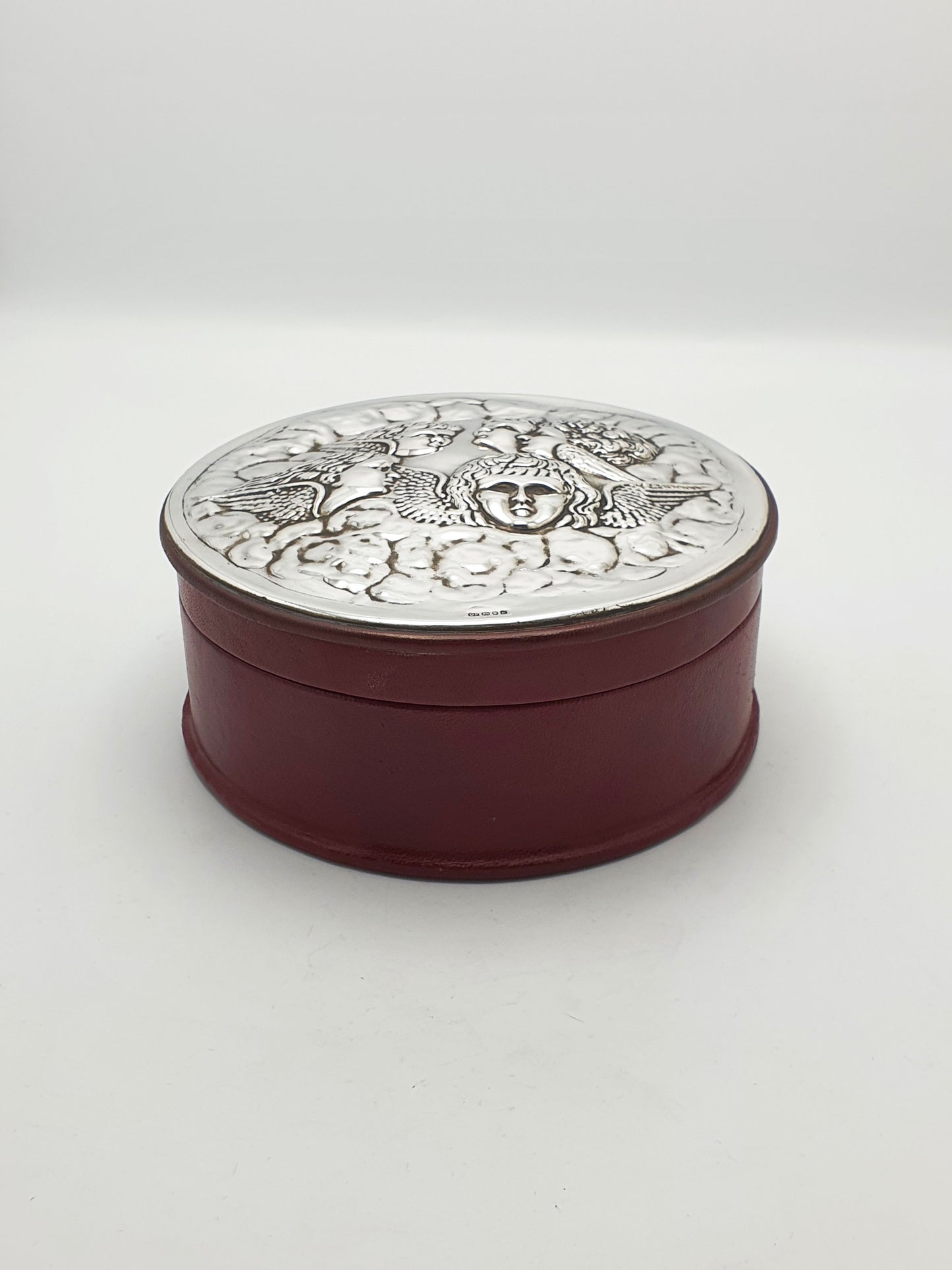Wonderful Vintage Sterling Silver and Leather Jewellery Box – London, 1990