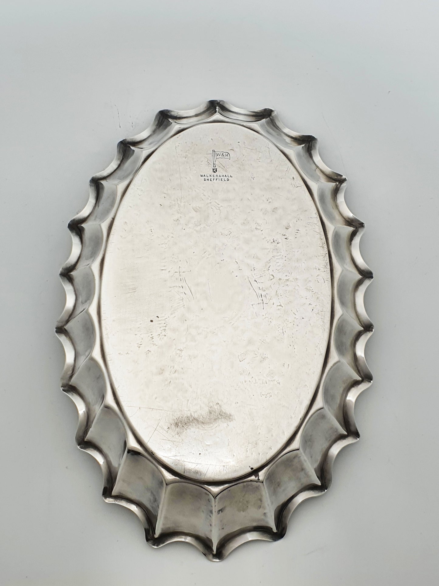 Antique Walker & Hall Silver Plate Serving Dish with Floral Engraving – circa 1890