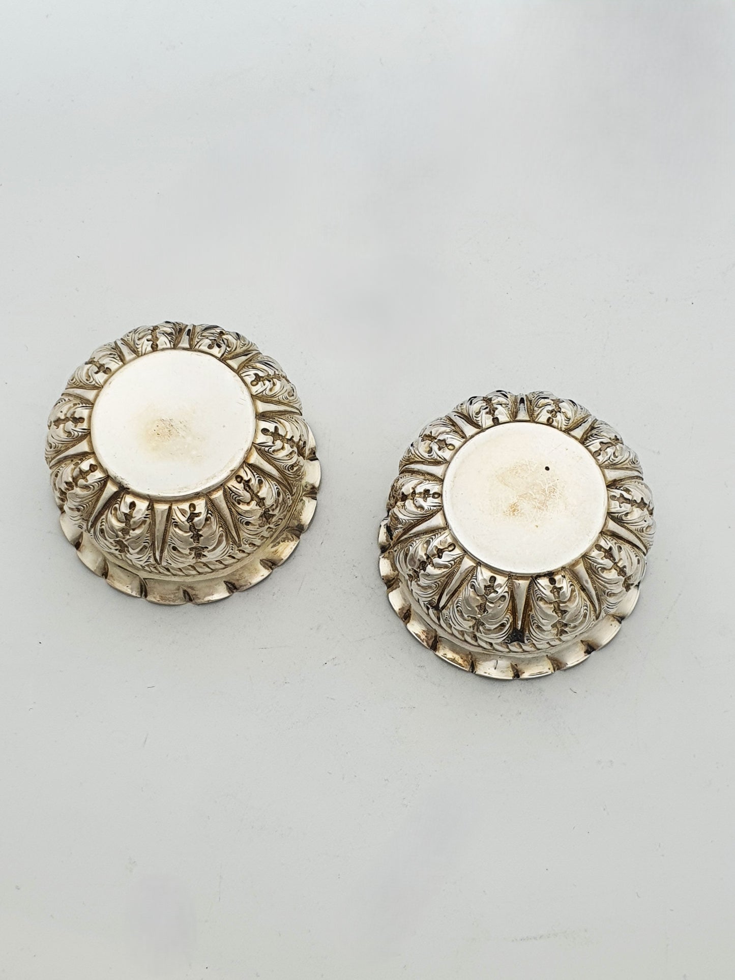 Good Antique Sterling Silver Salt Set – London, 1897