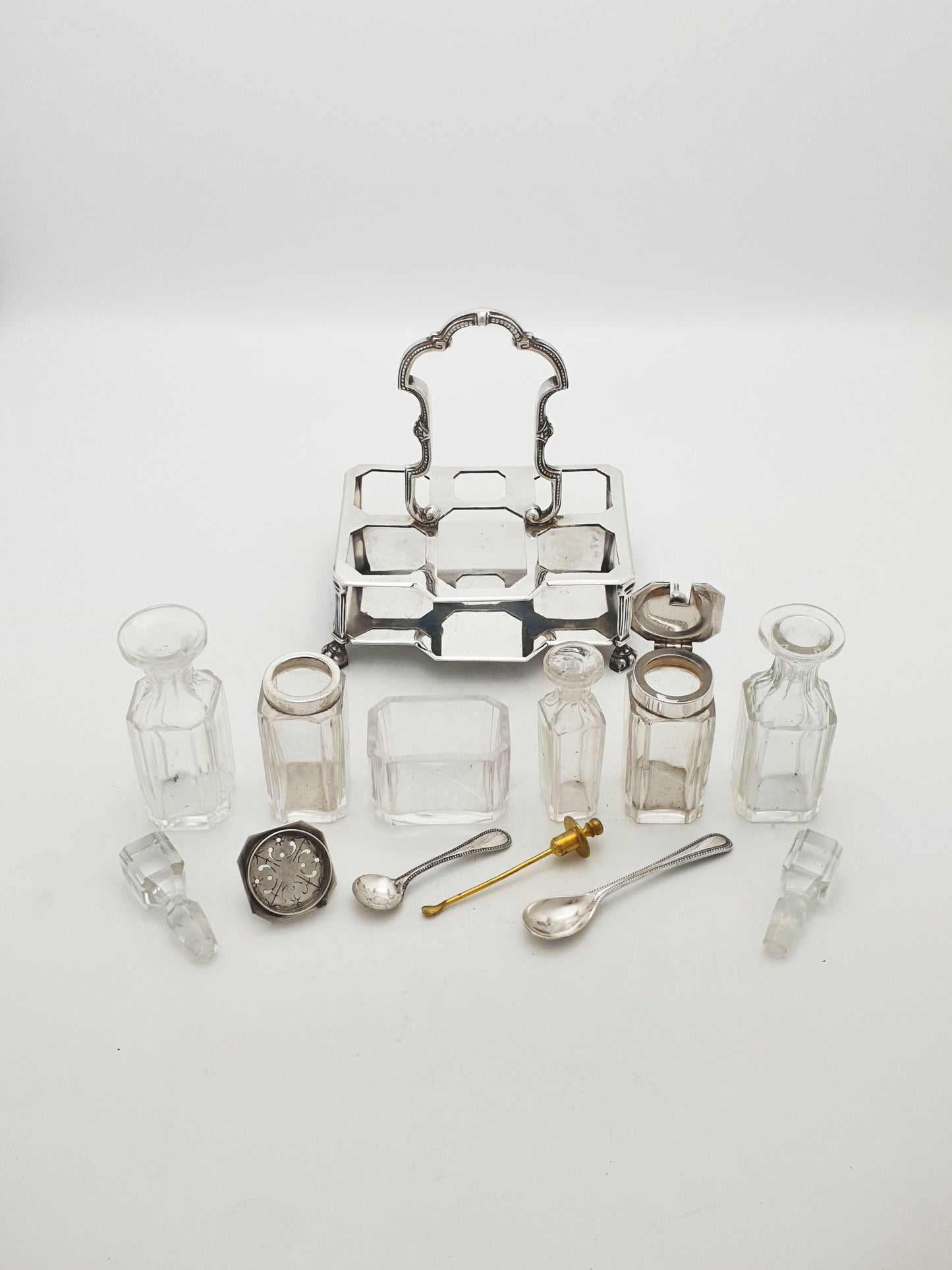 Antique Mappin Brothers Silver Plate Bachelor Cruet Set – circa 1880