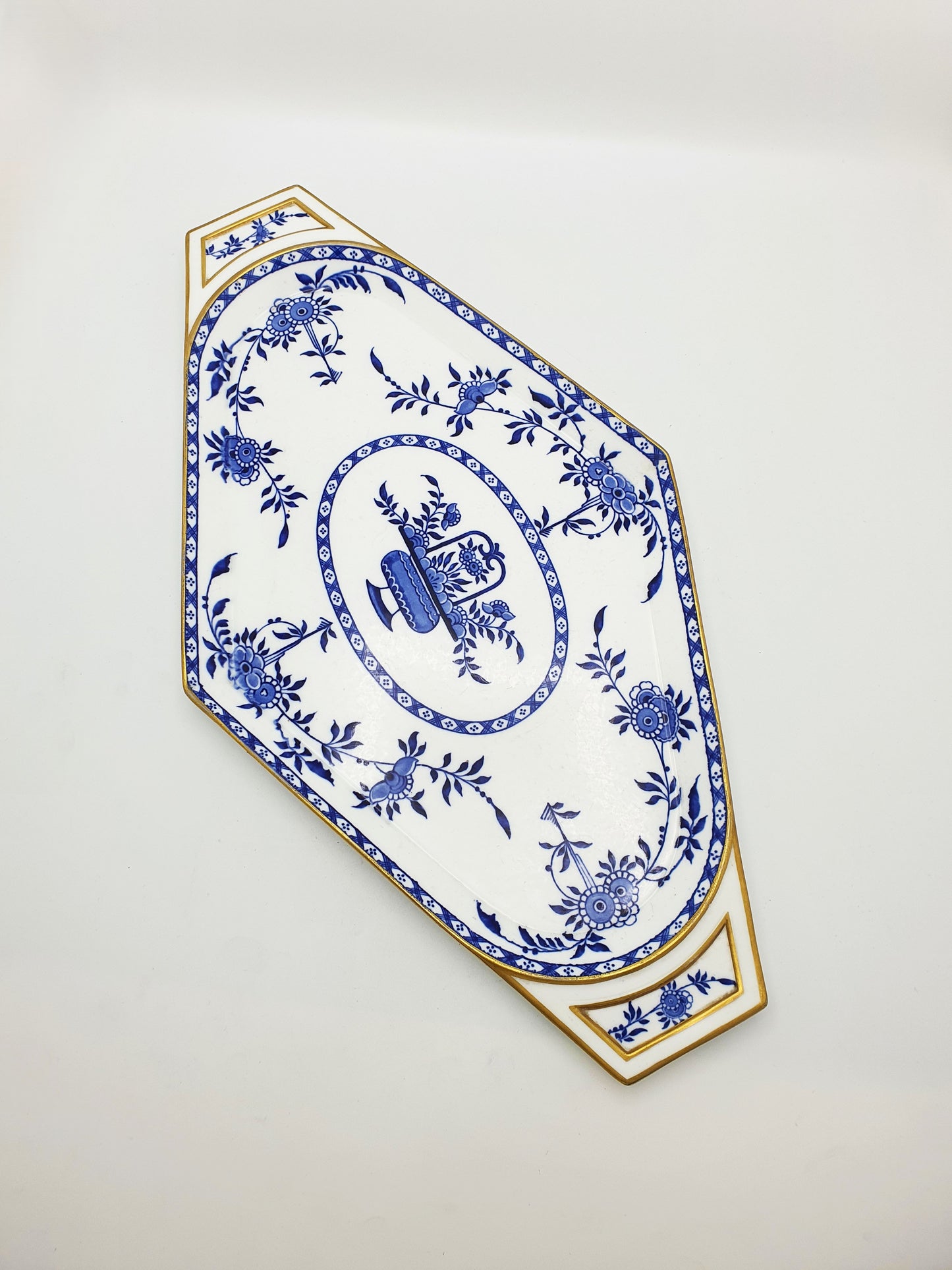 Fabulous Minton Blue and White China Tray – circa 1880