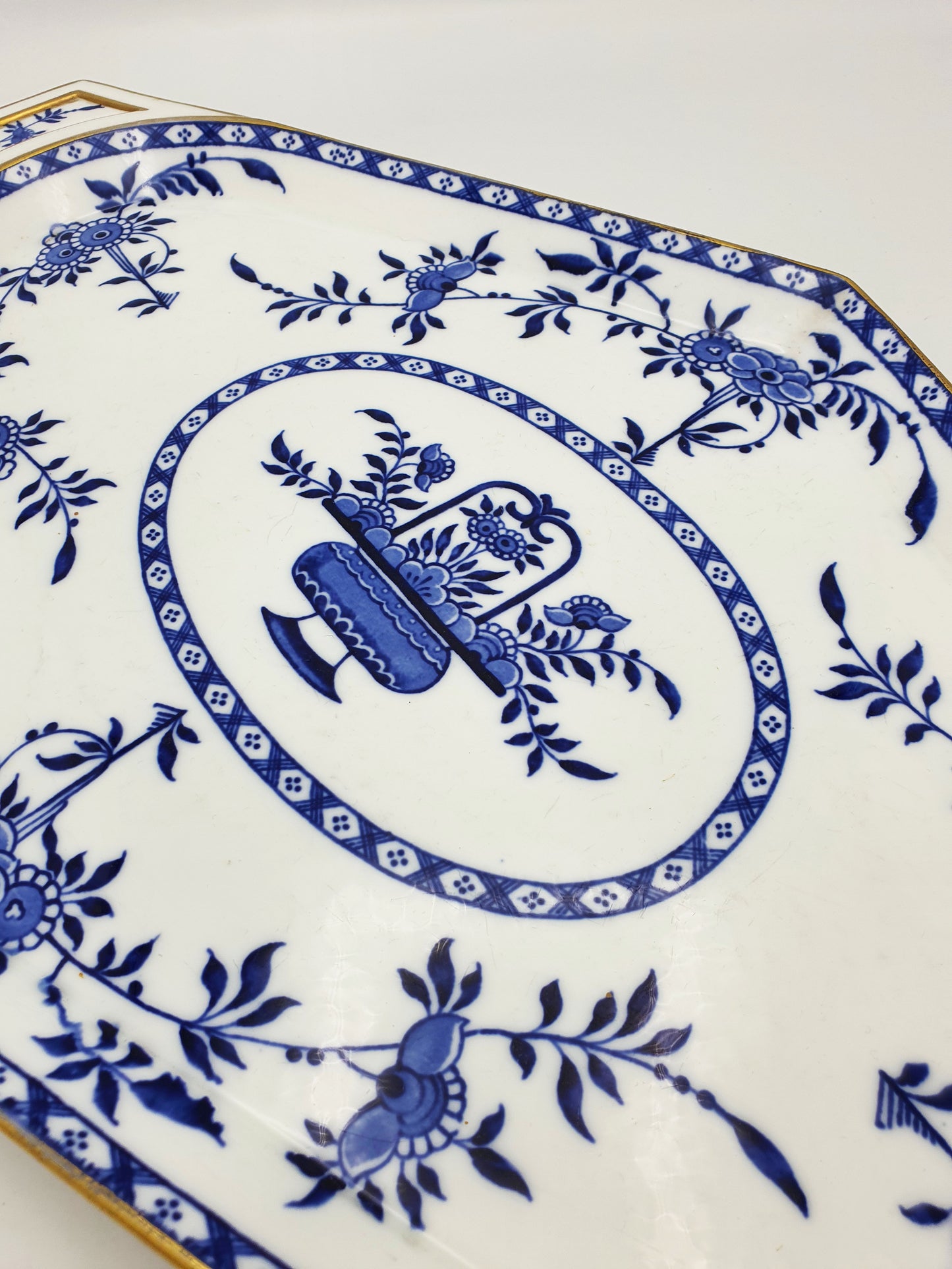 Fabulous Minton Blue and White China Tray – circa 1880