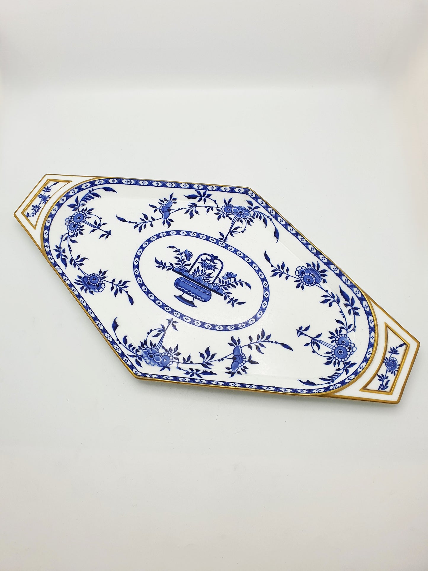 Fabulous Minton Blue and White China Tray – circa 1880
