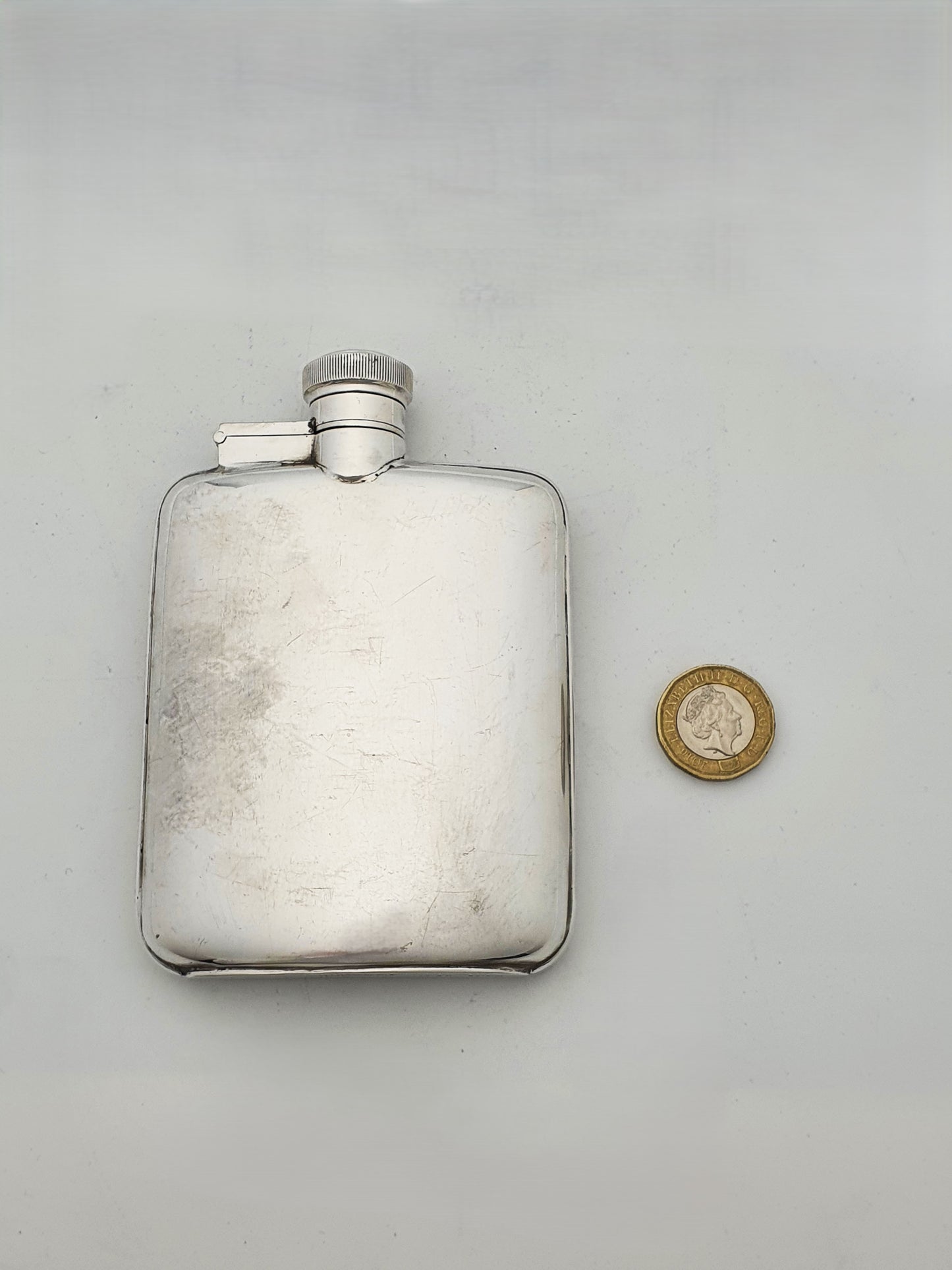 Nice Antique Silver Plated Hip Flask – circa 1920