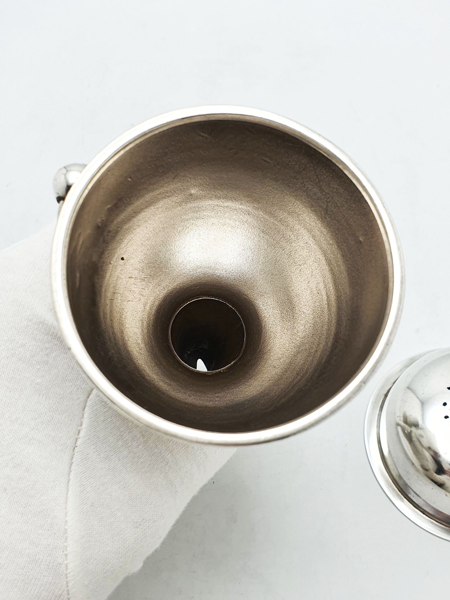 Lovely Antique Edwardian Silver Plated Wine Funnel With Strainer – circa 1905