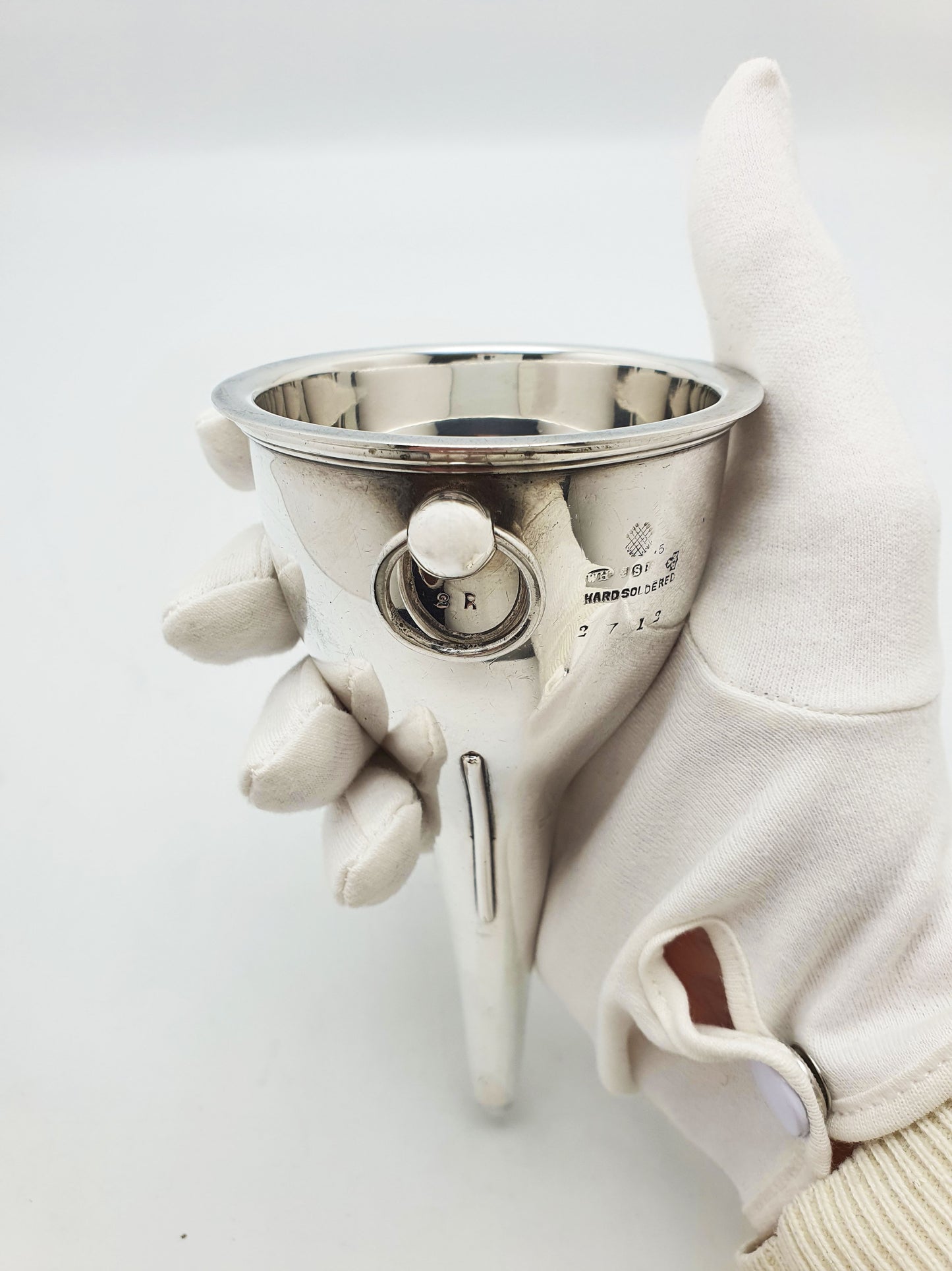 Lovely Antique Edwardian Silver Plated Wine Funnel With Strainer – circa 1905
