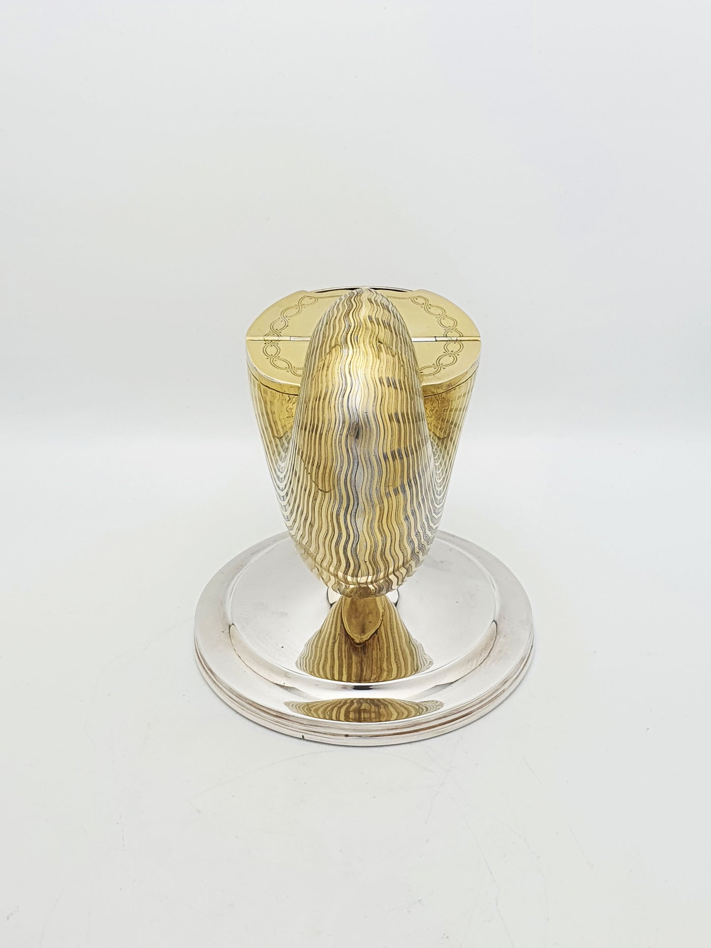 Large Antique Victorian Silver Plated Gilt Spoon Warmer – circa 1870