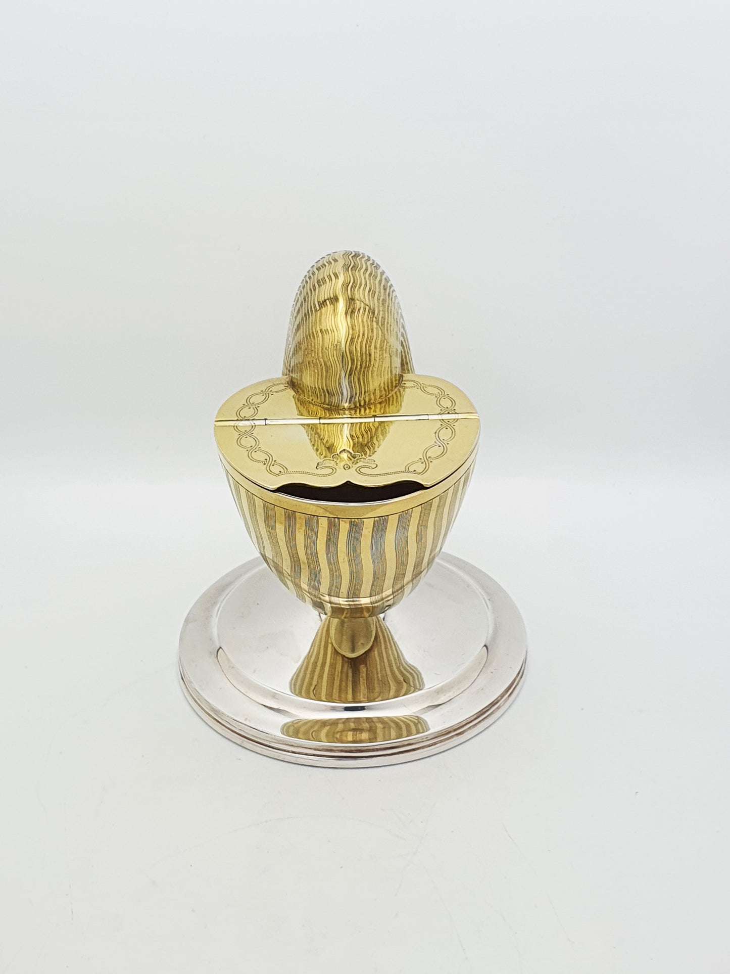 Large Antique Victorian Silver Plated Gilt Spoon Warmer – circa 1870