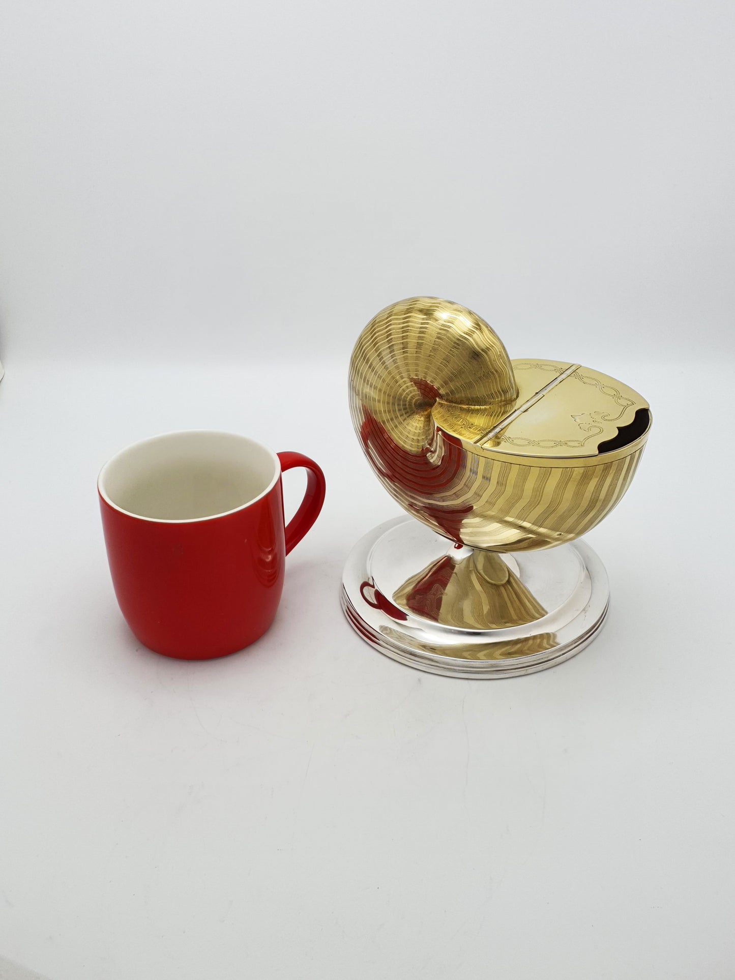 Large Antique Victorian Silver Plated Gilt Spoon Warmer – circa 1870