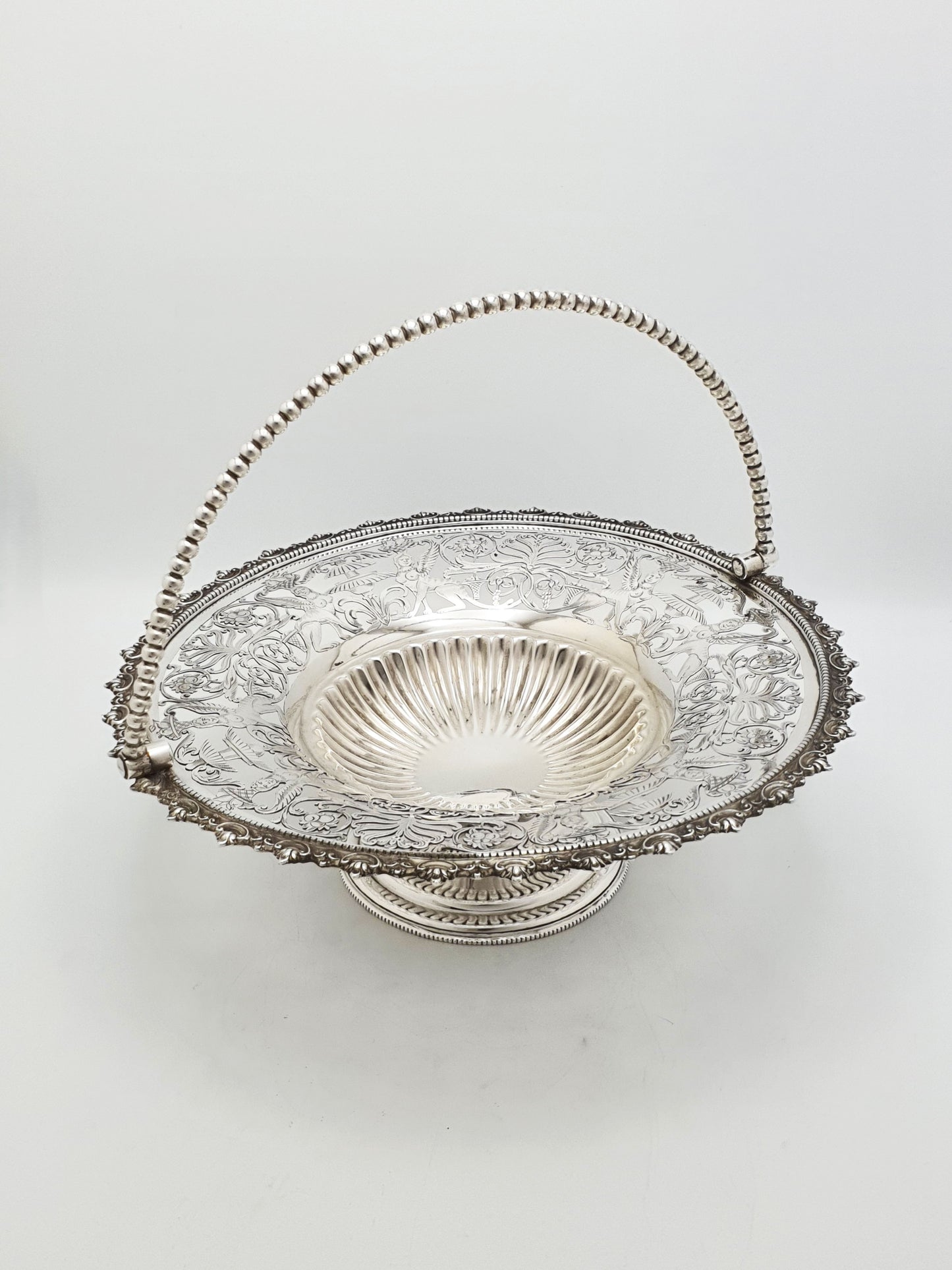 Ornate Grand Tour Silver Plated Fruit basket – circa 1880