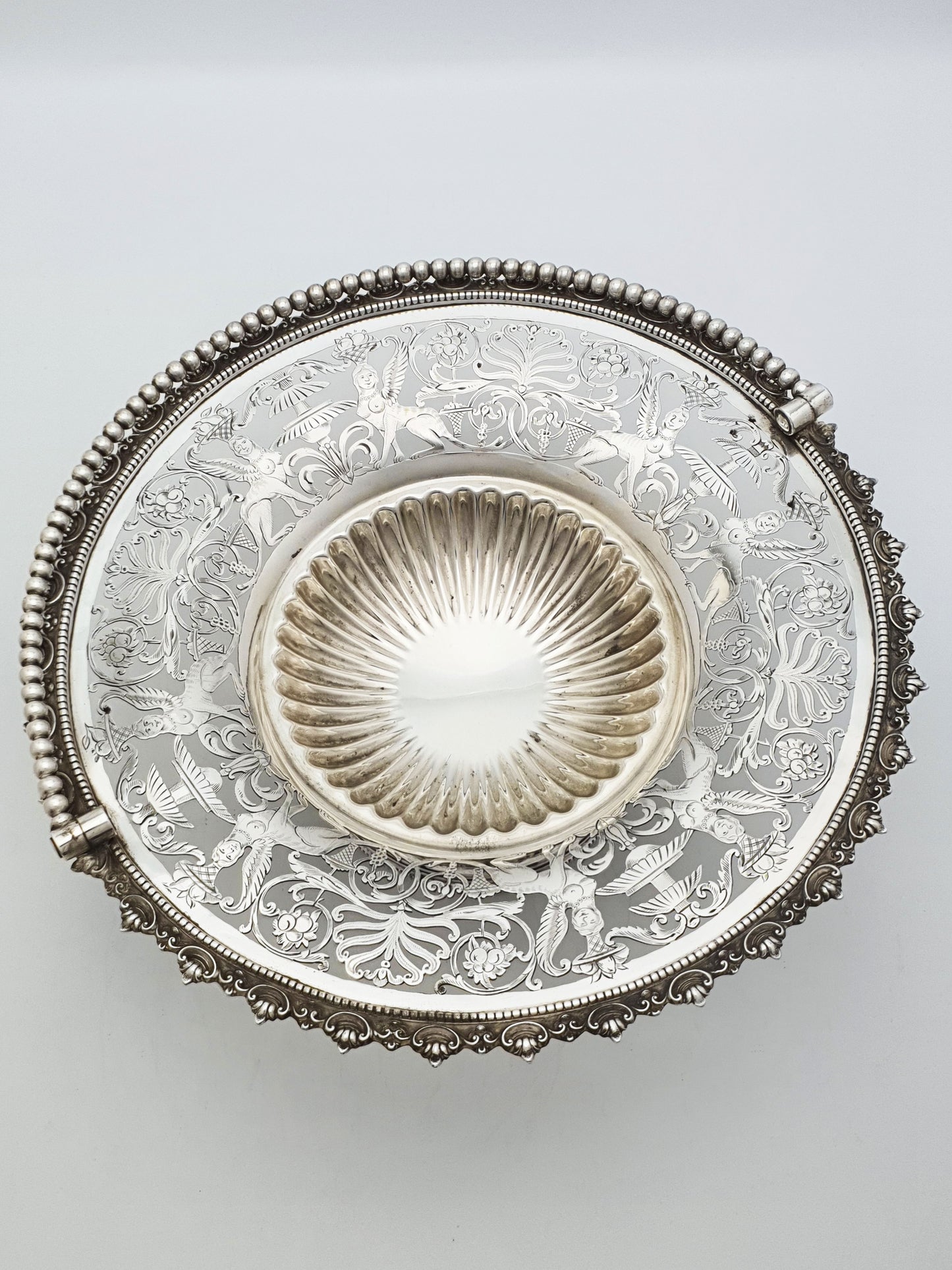 Ornate Grand Tour Silver Plated Fruit basket – circa 1880