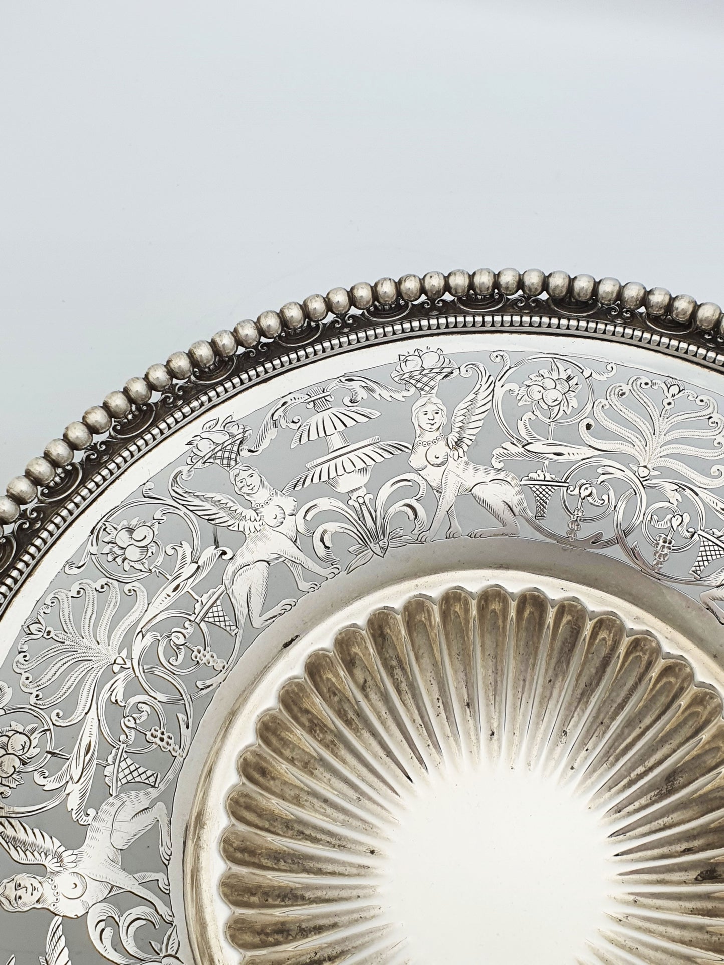 Ornate Grand Tour Silver Plated Fruit basket – circa 1880