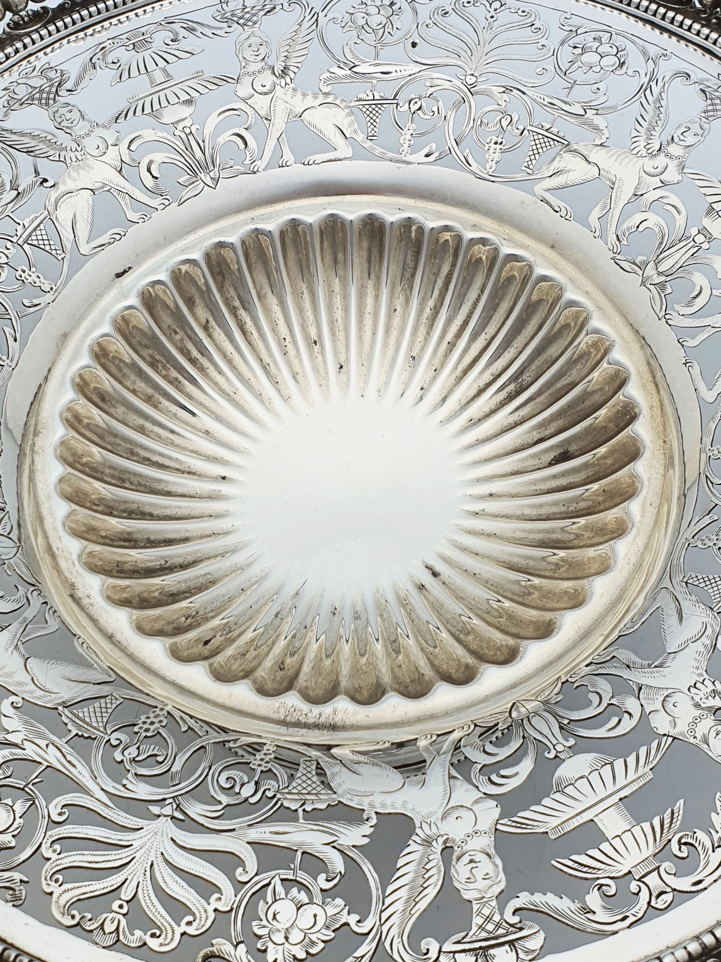 Ornate Grand Tour Silver Plated Fruit basket – circa 1880