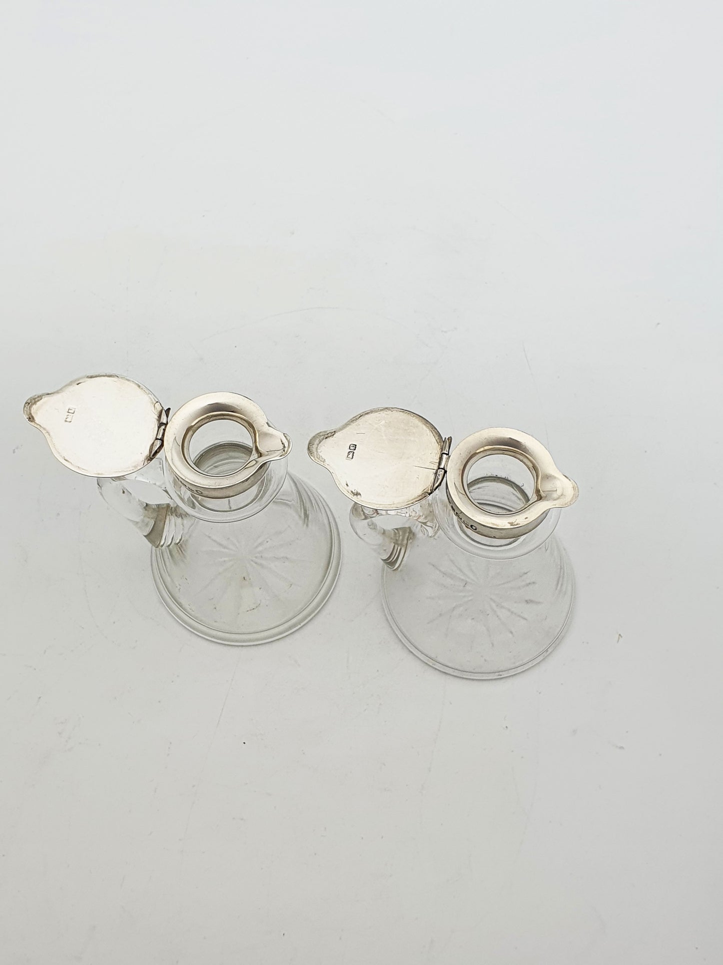 Pair of Sterling Silver Whiskey Noggins with George V Silver Jubilee Mark - 1935