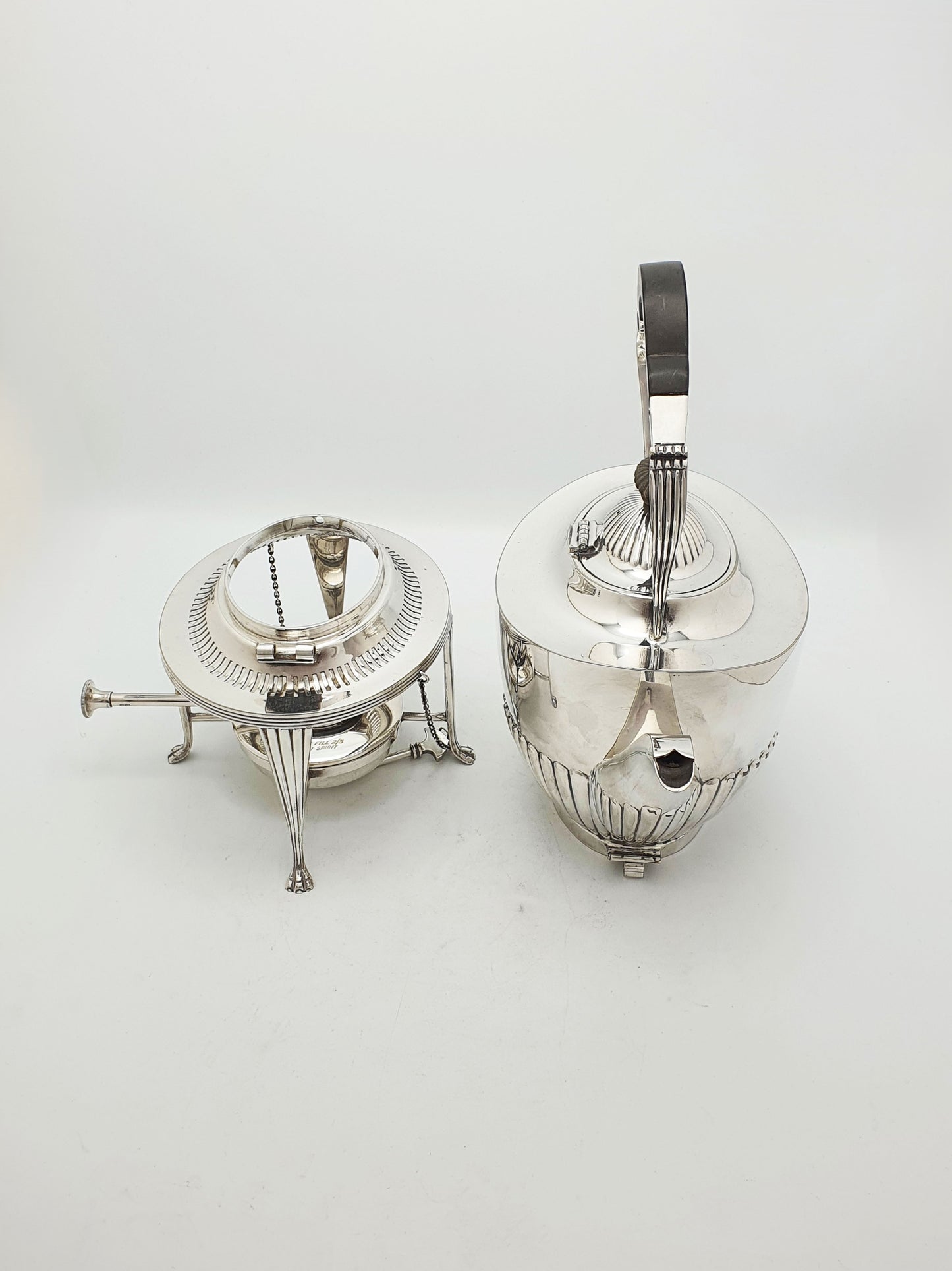 Lovely Antique Edwardian Spirit Kettle On Stand With Burner – circa 1905