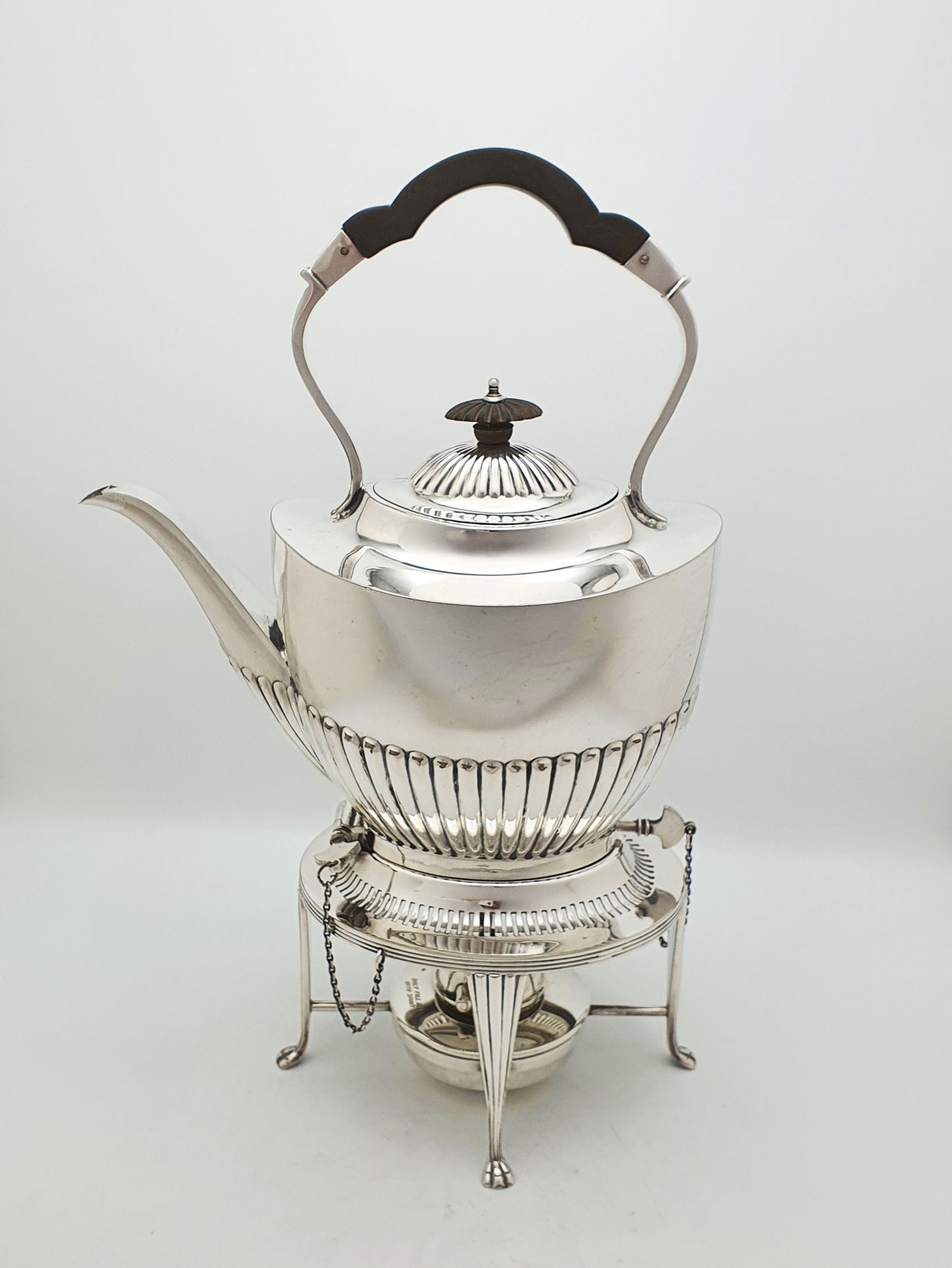 Lovely Antique Edwardian Spirit Kettle On Stand With Burner – circa 1905