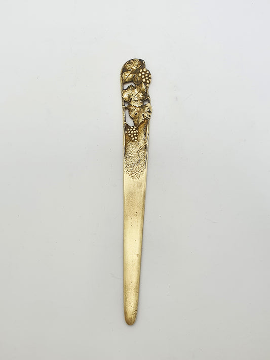Art Nouveau French Brass Letter Opener By F Claessens – circa 1900