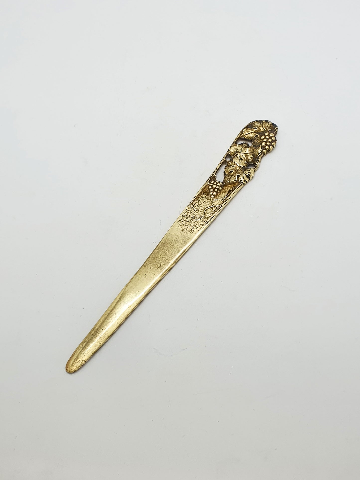 Art Nouveau French Brass Letter Opener By F Claessens – circa 1900