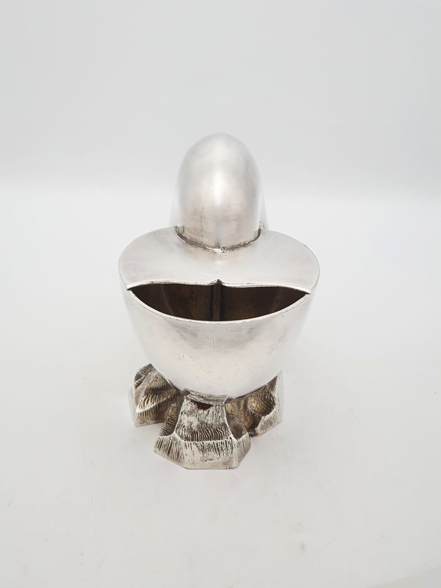 Antique Victorian Silver Plated Nautilus Shell Spoon Warmer - circa 1890