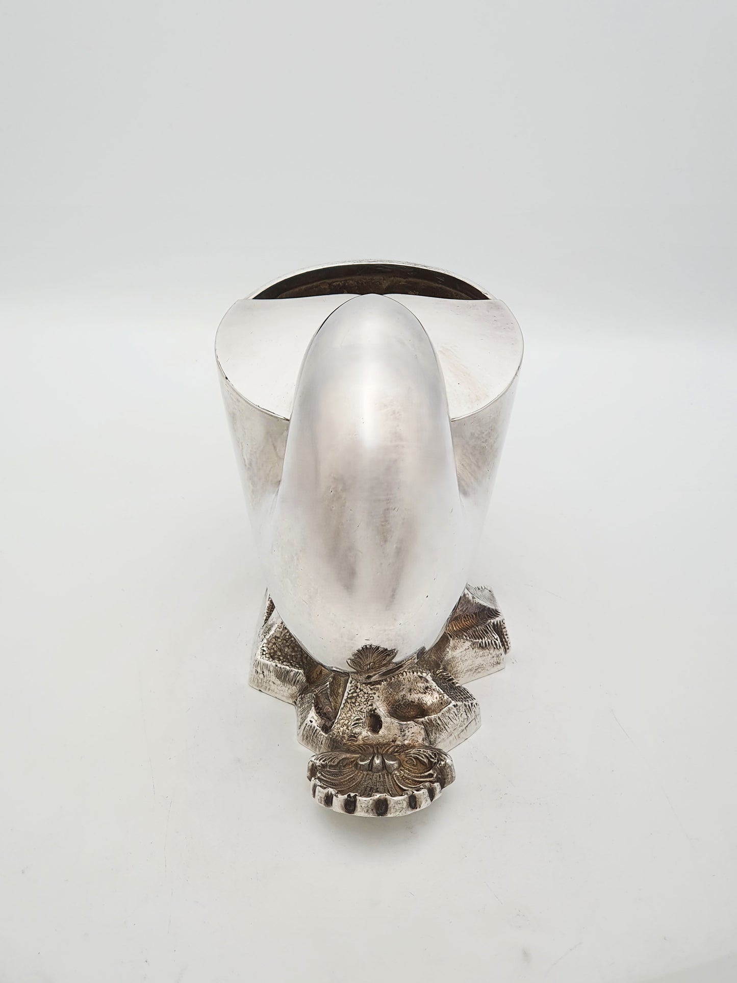 Antique Victorian Silver Plated Nautilus Shell Spoon Warmer - circa 1890