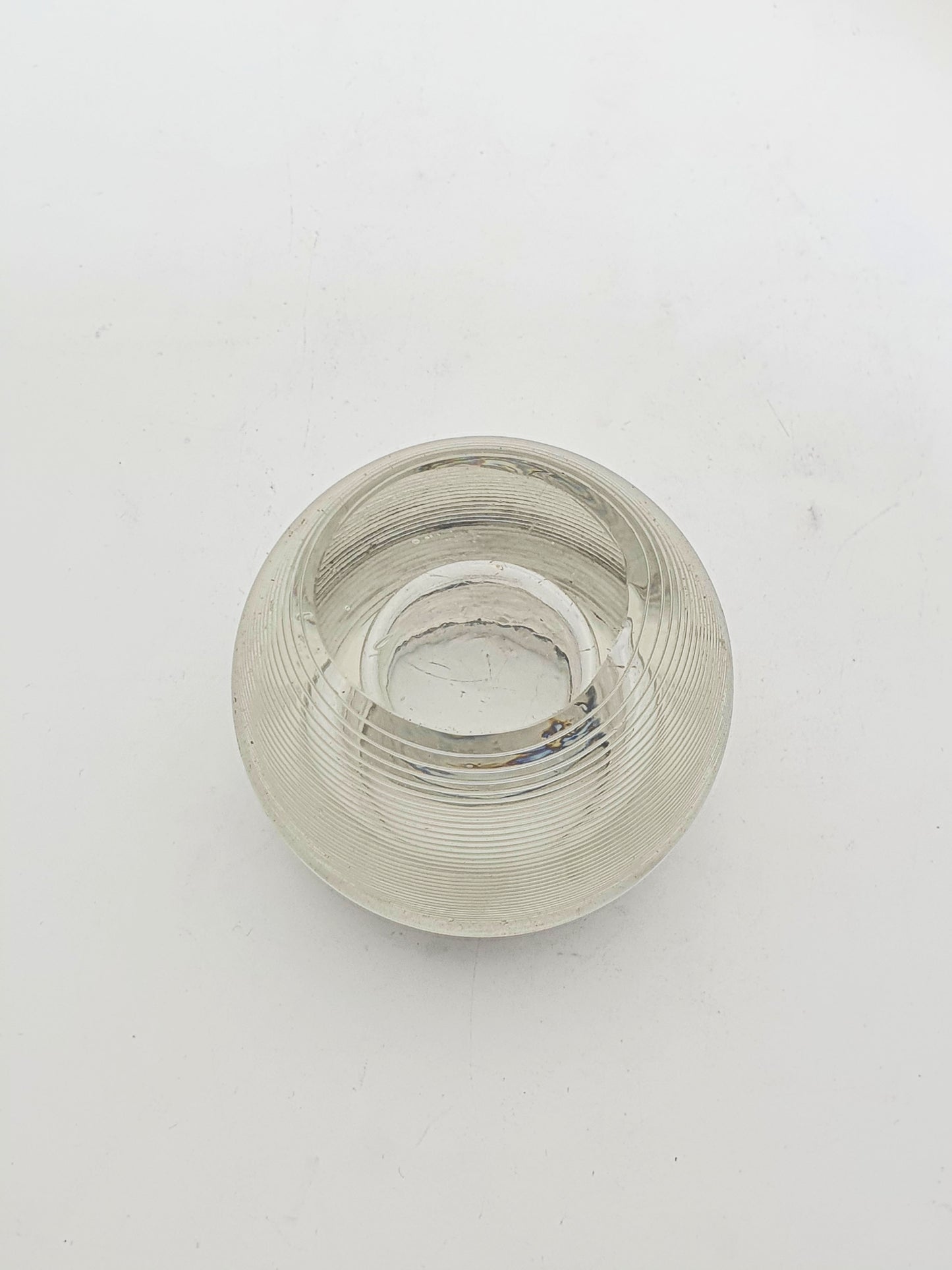 Nice Large Antique George V Sterling Silver & Textured Glass Match Striker - 1913