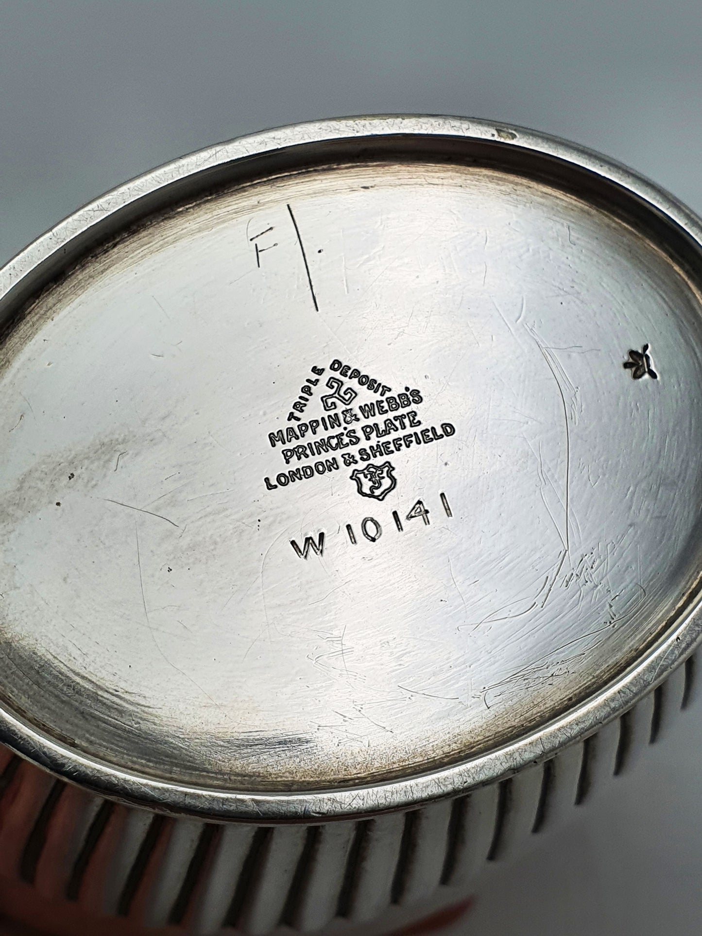 Antique Edwardian Mappin & Webb Silver Plated Tea Canister – circa 1905