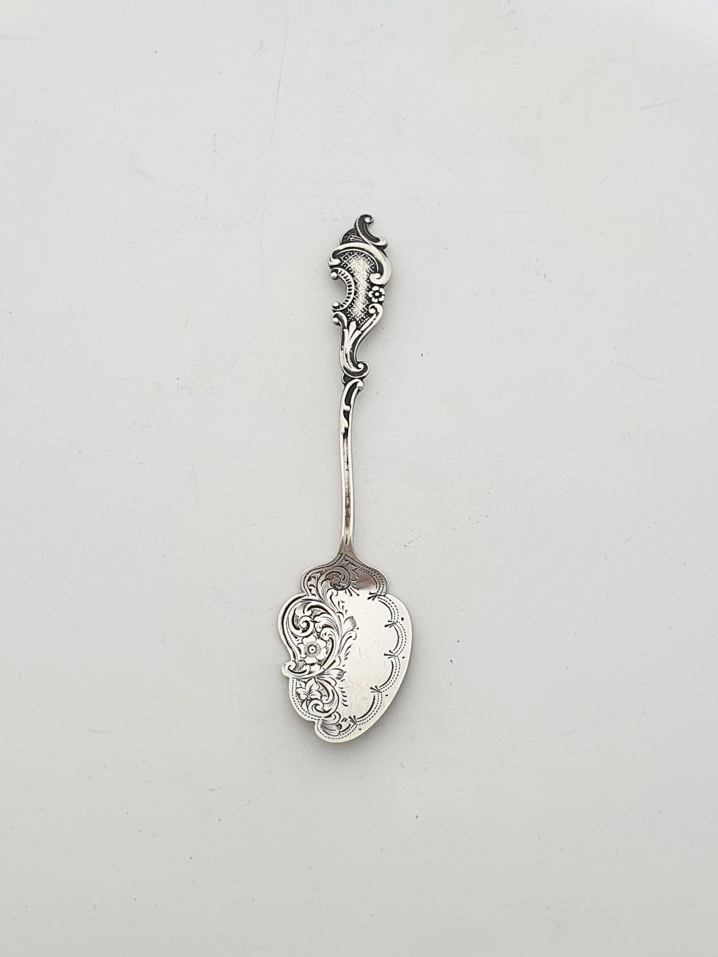 Antique Edwardian Sterling Silver Jam Spoon - 1904