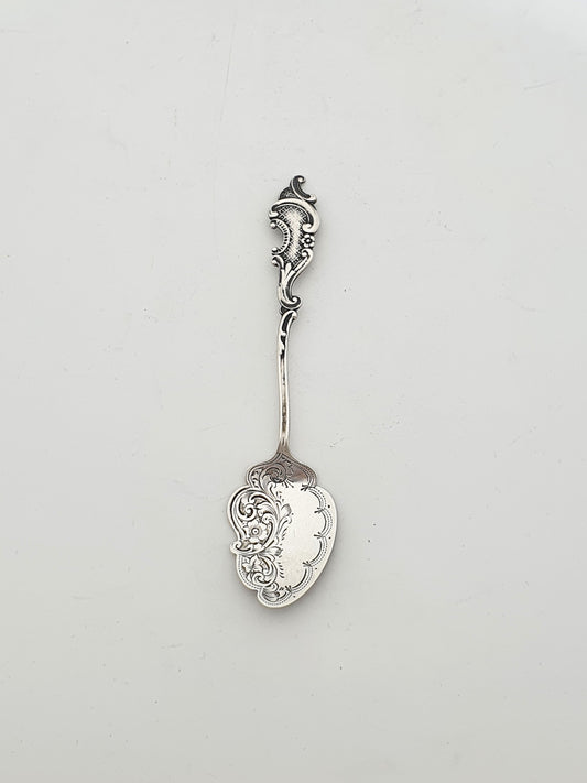 Antique Edwardian Sterling Silver Jam Spoon - 1904