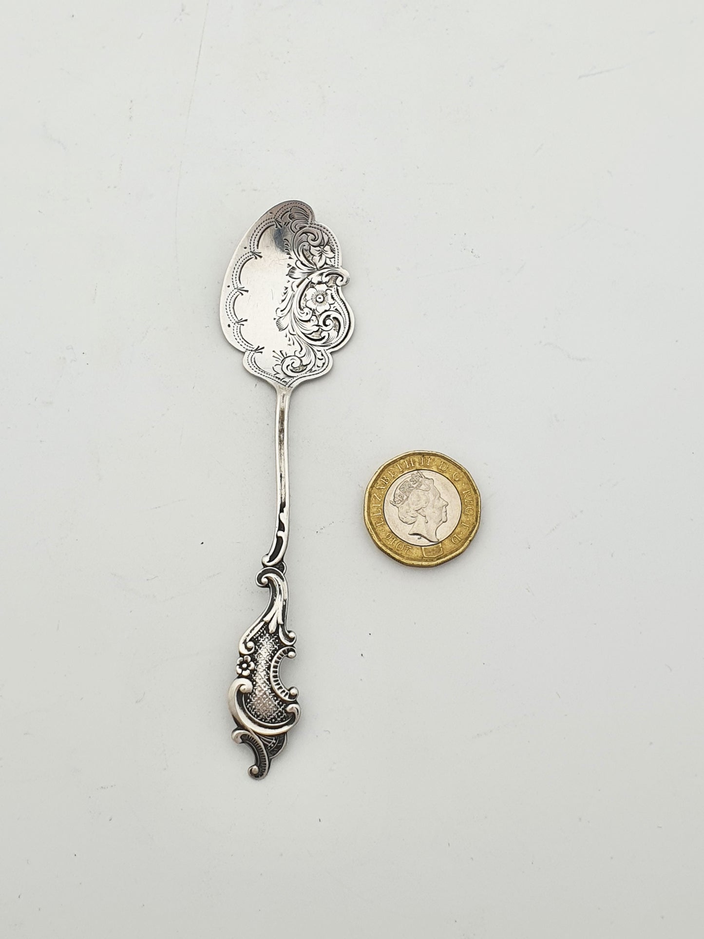 Antique Edwardian Sterling Silver Jam Spoon - 1904